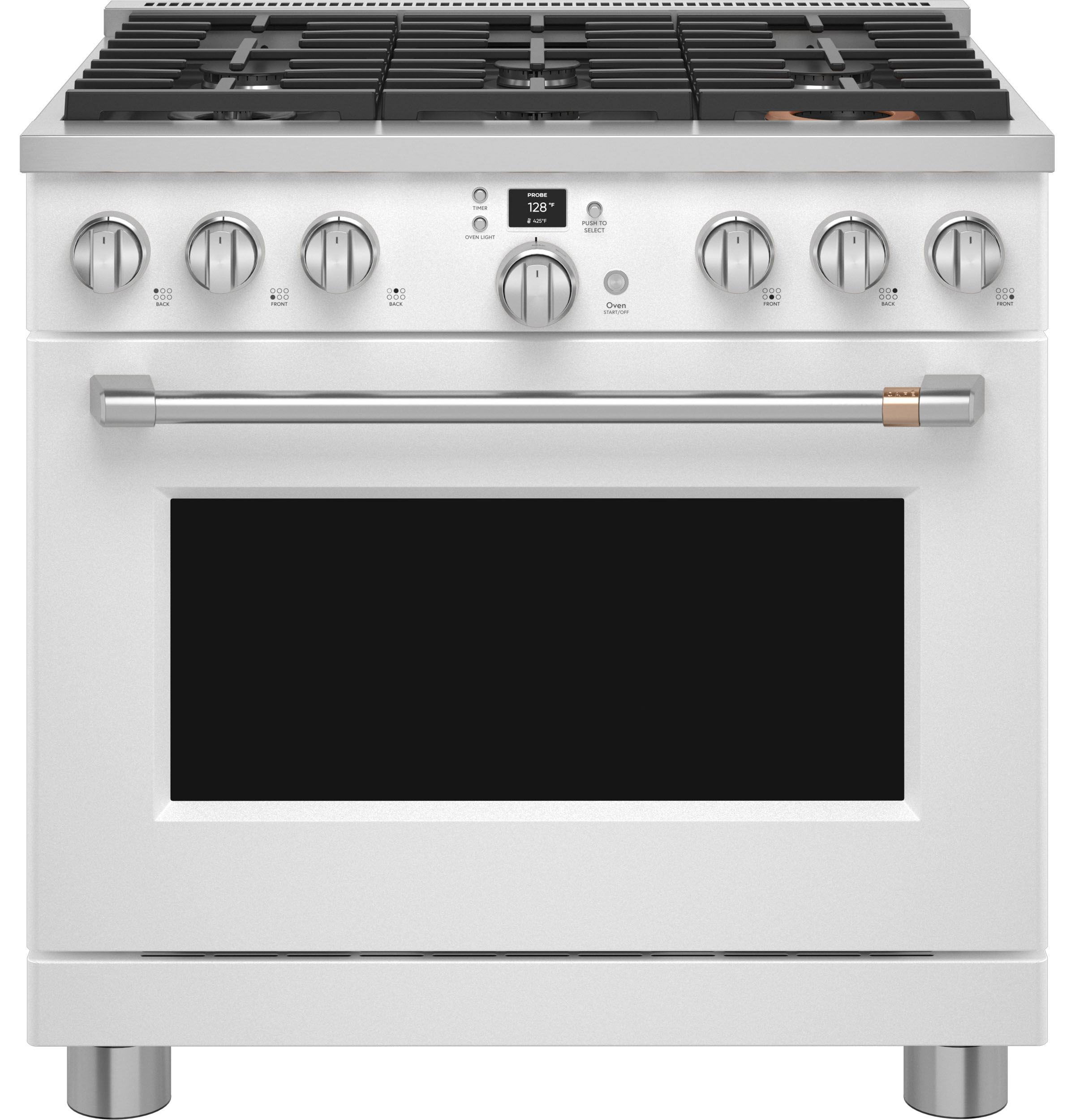 CAFÉ™ 36" Smart Dual-Fuel Commercial-Style Range with 6 Burners (Natural Gas) C2Y366P4TW2
