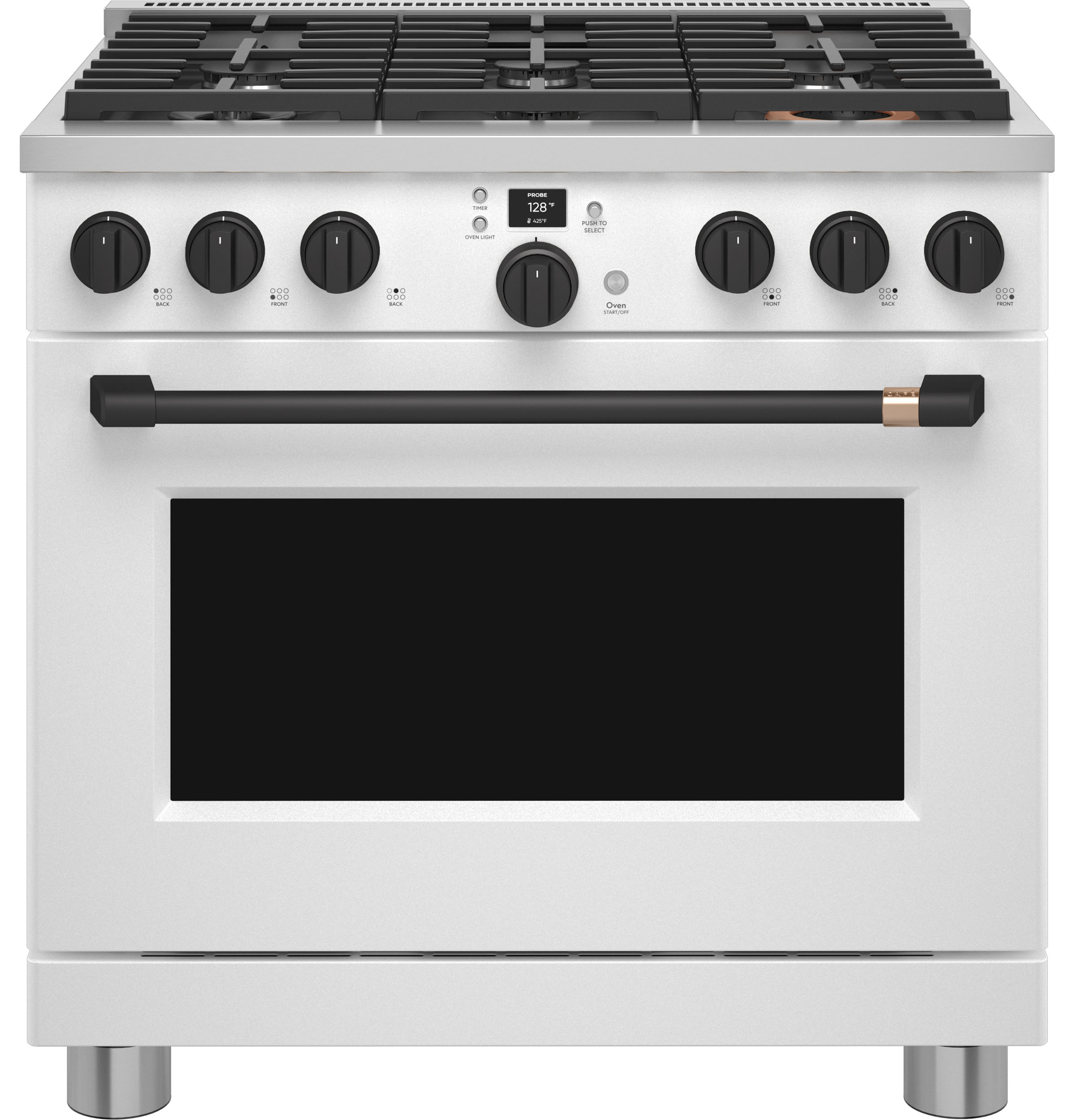 CAFÉ™ 36" Smart Dual-Fuel Commercial-Style Range with 6 Burners (Natural Gas) C2Y366P4TW2