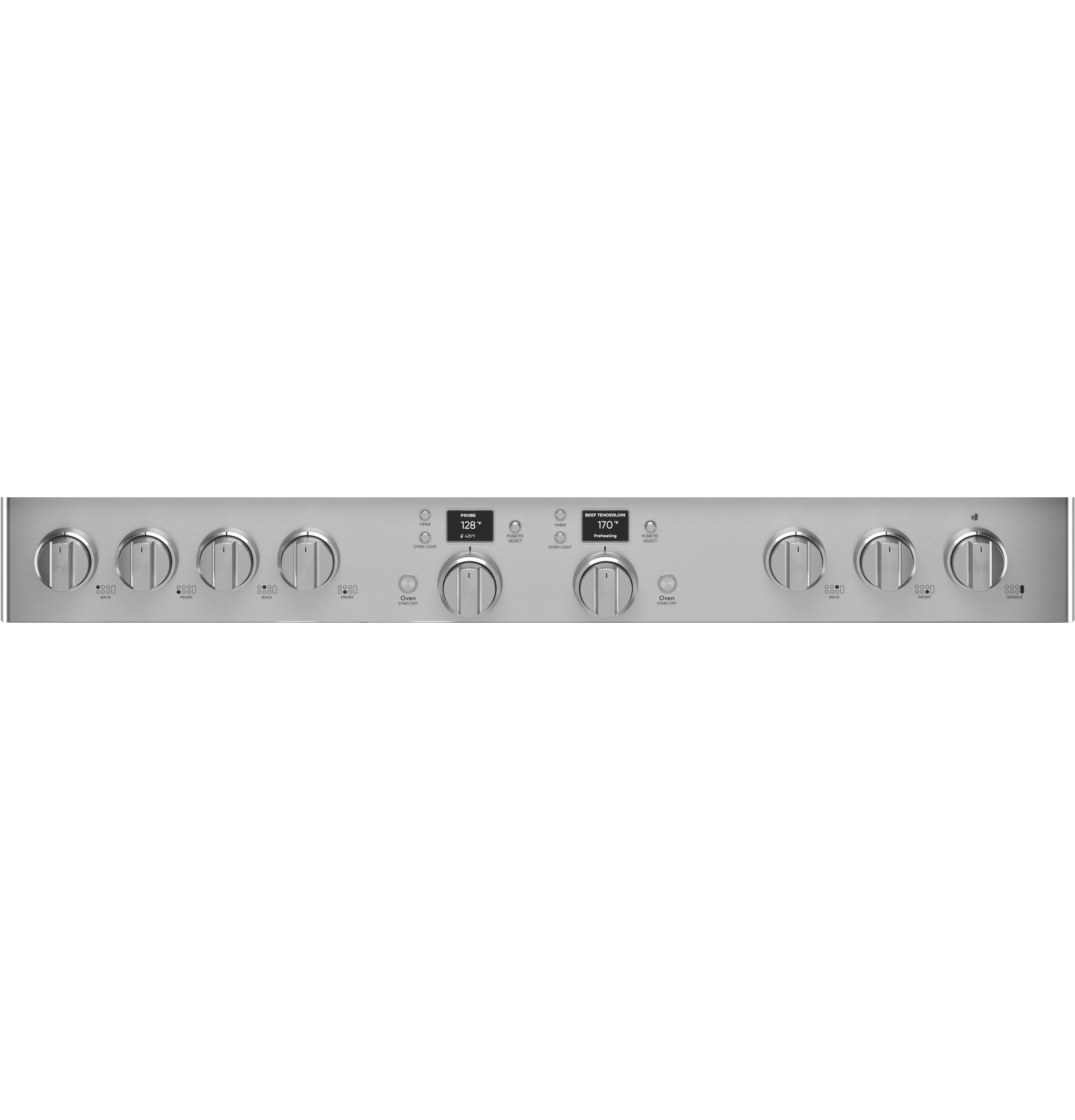 CAFÉ™ 48" Smart Dual-Fuel Commercial-Style Range with 6 Burners and Griddle (Natural Gas) C2Y486P2TS1