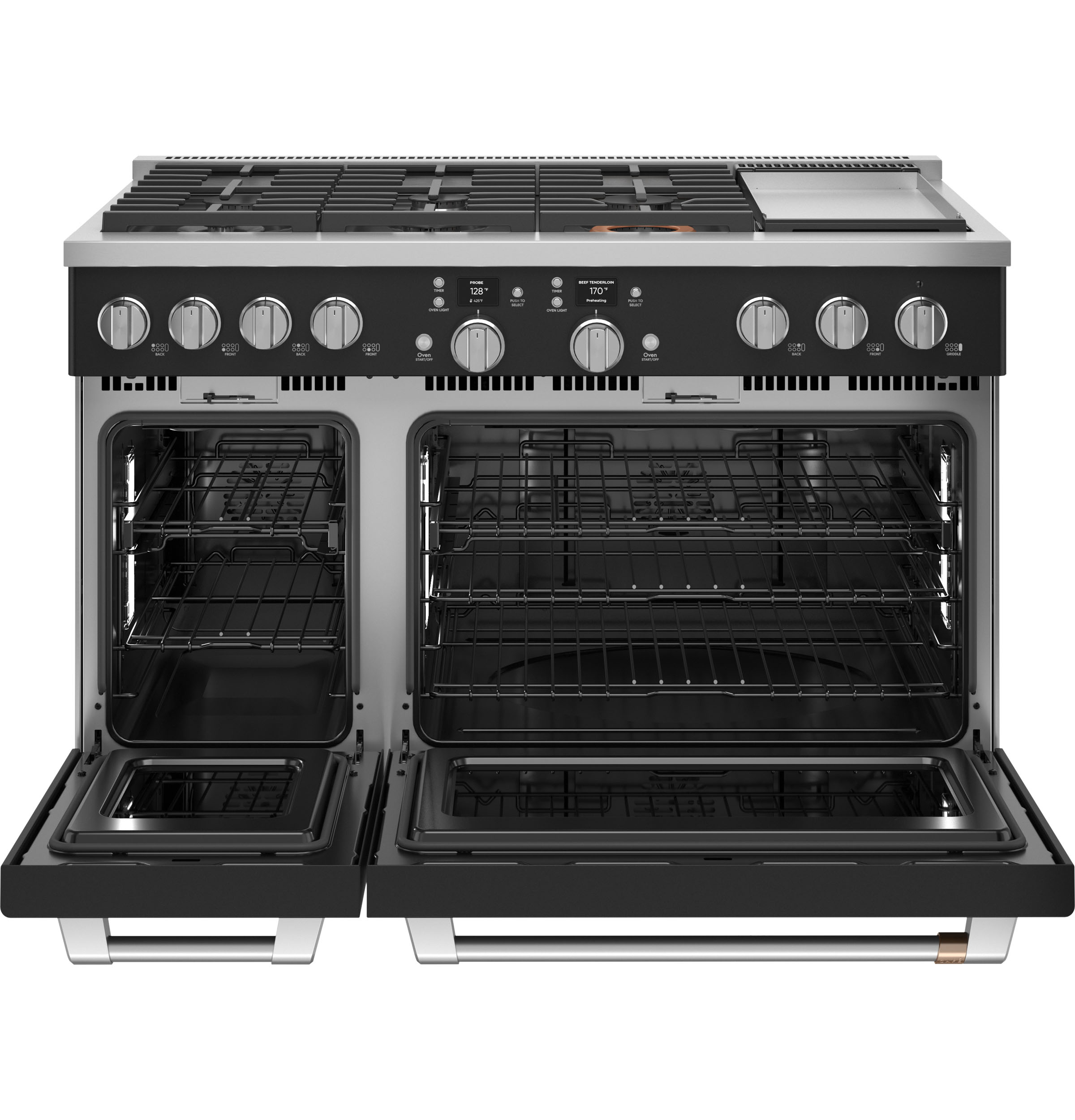 CAFÉ™ 48" Smart Dual-Fuel Commercial-Style Range with 6 Burners and Griddle (Natural Gas) C2Y486P3TD1