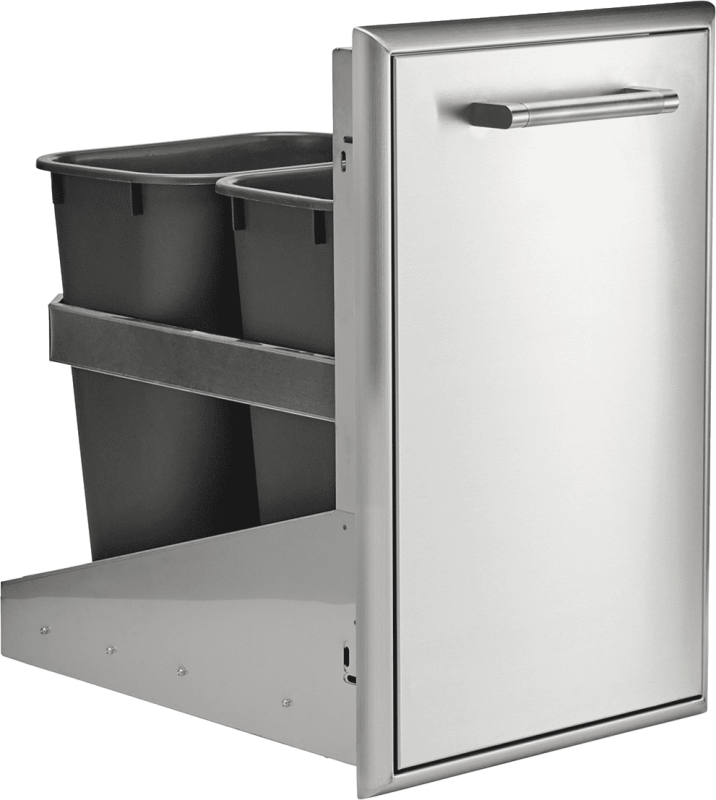 18" Front To Back Trash Recycle Combo C3FBTRC