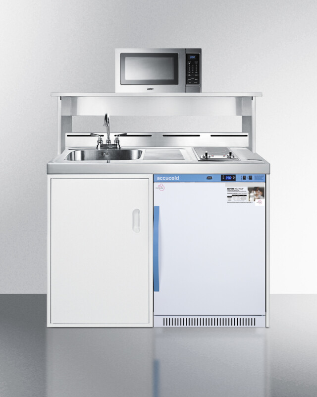 48" Wide All-In-One Wellness Room Kitchenette with Microwave C48ELMCMW