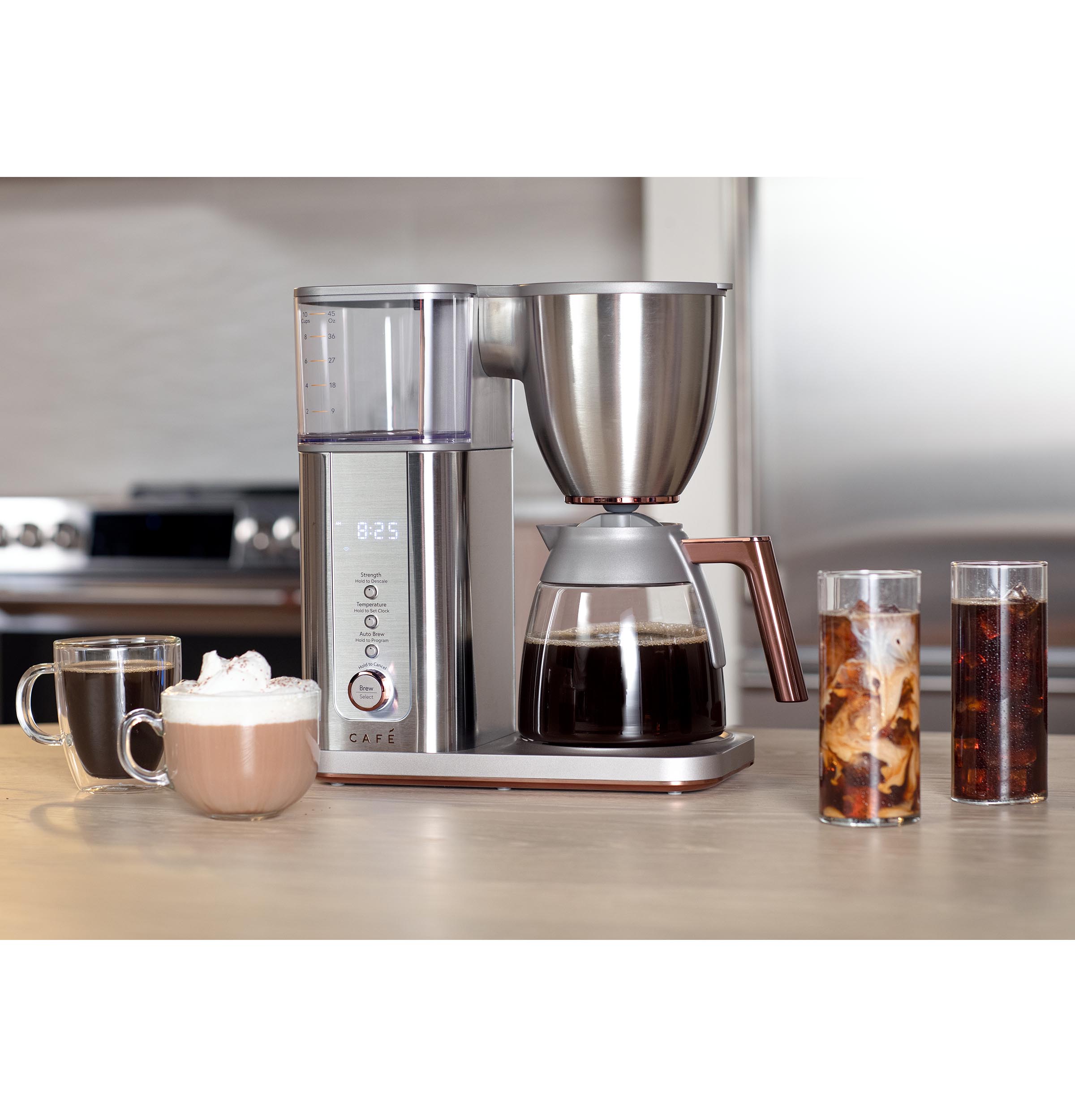 CAFÉ™ Specialty Drip Coffee Maker with Glass Carafe C7CDABS2RS3