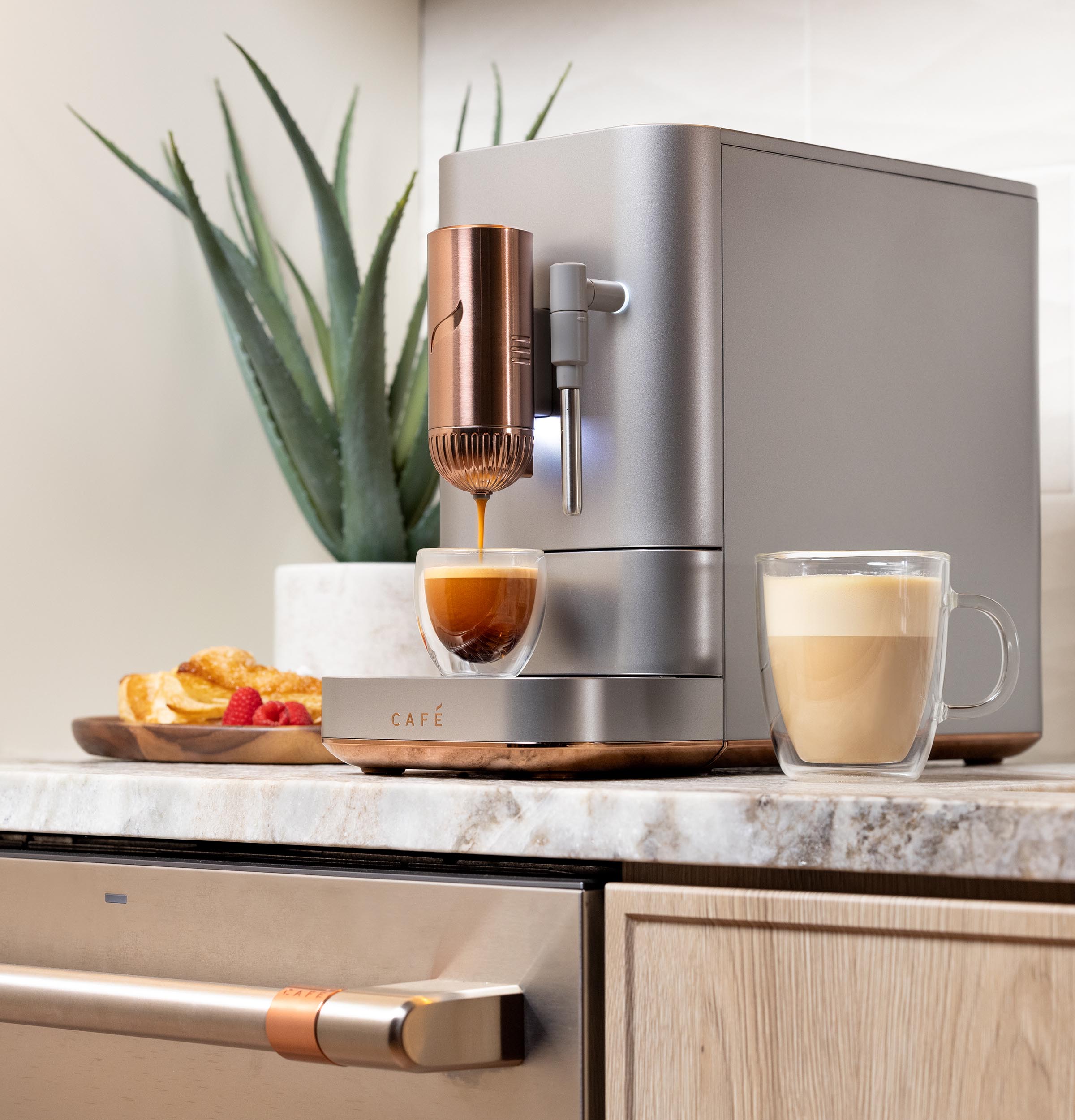 CAFÉ™ AFFETTO Automatic Espresso Machine + Frother C7CEBBS2RS3