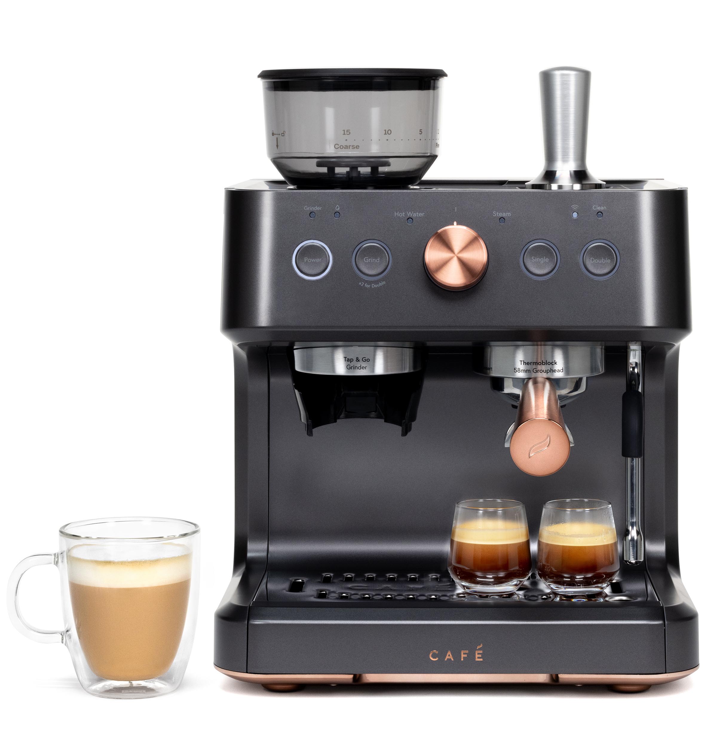 CAFÉ™ BELLISSIMO Semi Automatic Espresso Machine + Frother C7CESAS3RD3