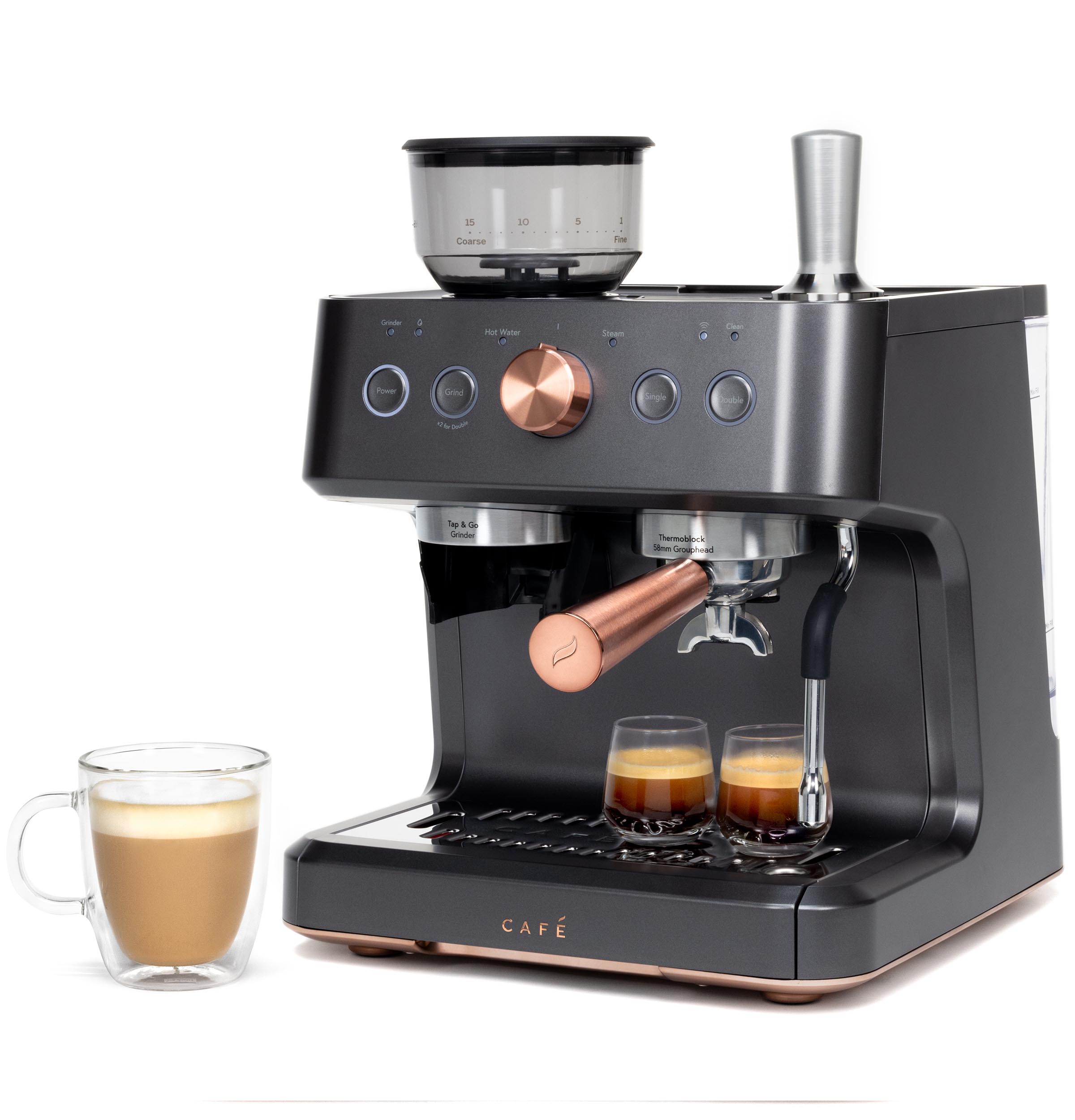 CAFÉ™ BELLISSIMO Semi Automatic Espresso Machine + Frother C7CESAS3RD3