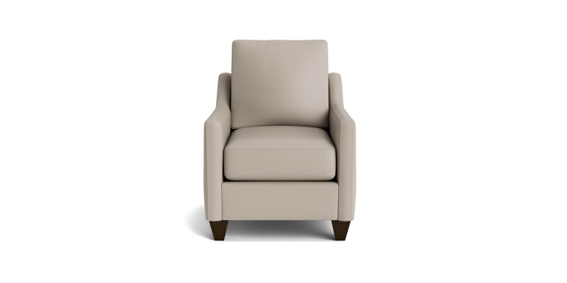 True Custom™ True Custom® Leather Slope Arm Accent Chair C90012SFL56