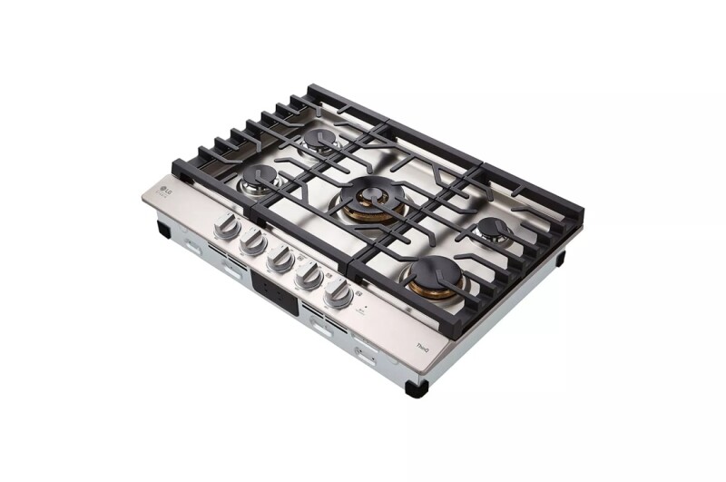 LG STUDIO 30” UltraHeat™ Gas Cooktop with EasyClean® CBGS3028S