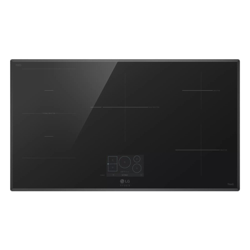 LG STUDIO 36” Induction Cooktop with 5 Burners and Flex Cooking Zone CBIS3618B