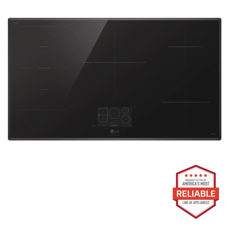 LG STUDIO 36” Induction Cooktop with 5 Burners and Flex Cooking Zone CBIS3618B