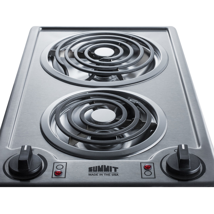 12" Wide 115V 2-Burner Coil Cooktop CCE213SS