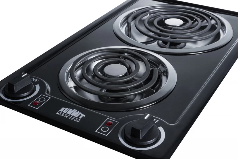 12" Wide 230V 2-Burner Coil Cooktop CCE226BL