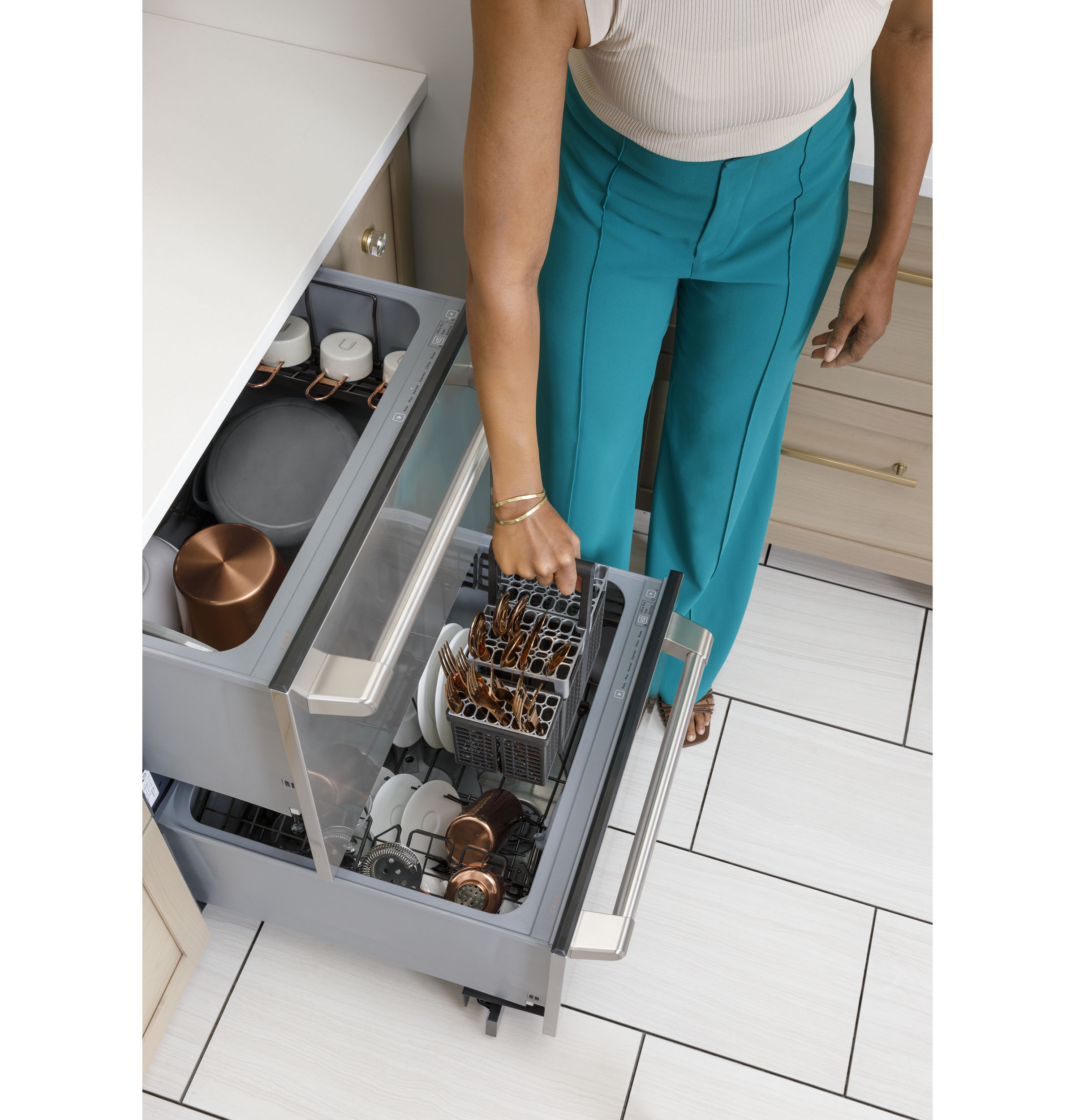 CAFÉ™ Dishwasher Double Drawer CDD420P2TS1