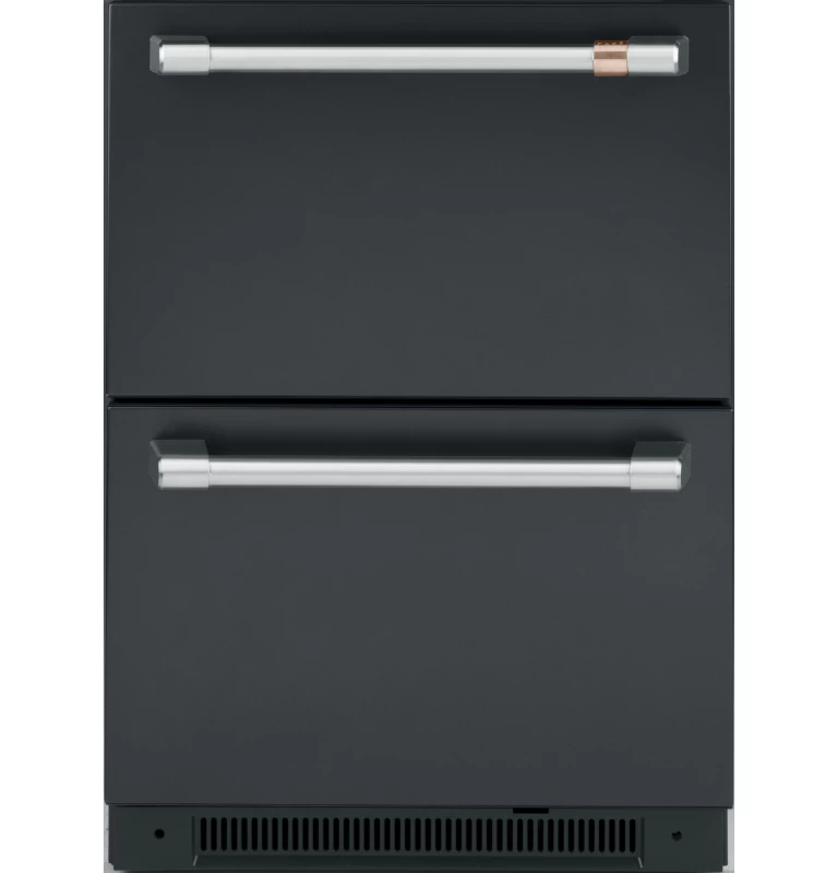 Cafe 5.7 Cu. Ft. Built-In Dual-Drawer Refrigerator Matte Black CDE06RP3ND1 Picture 1