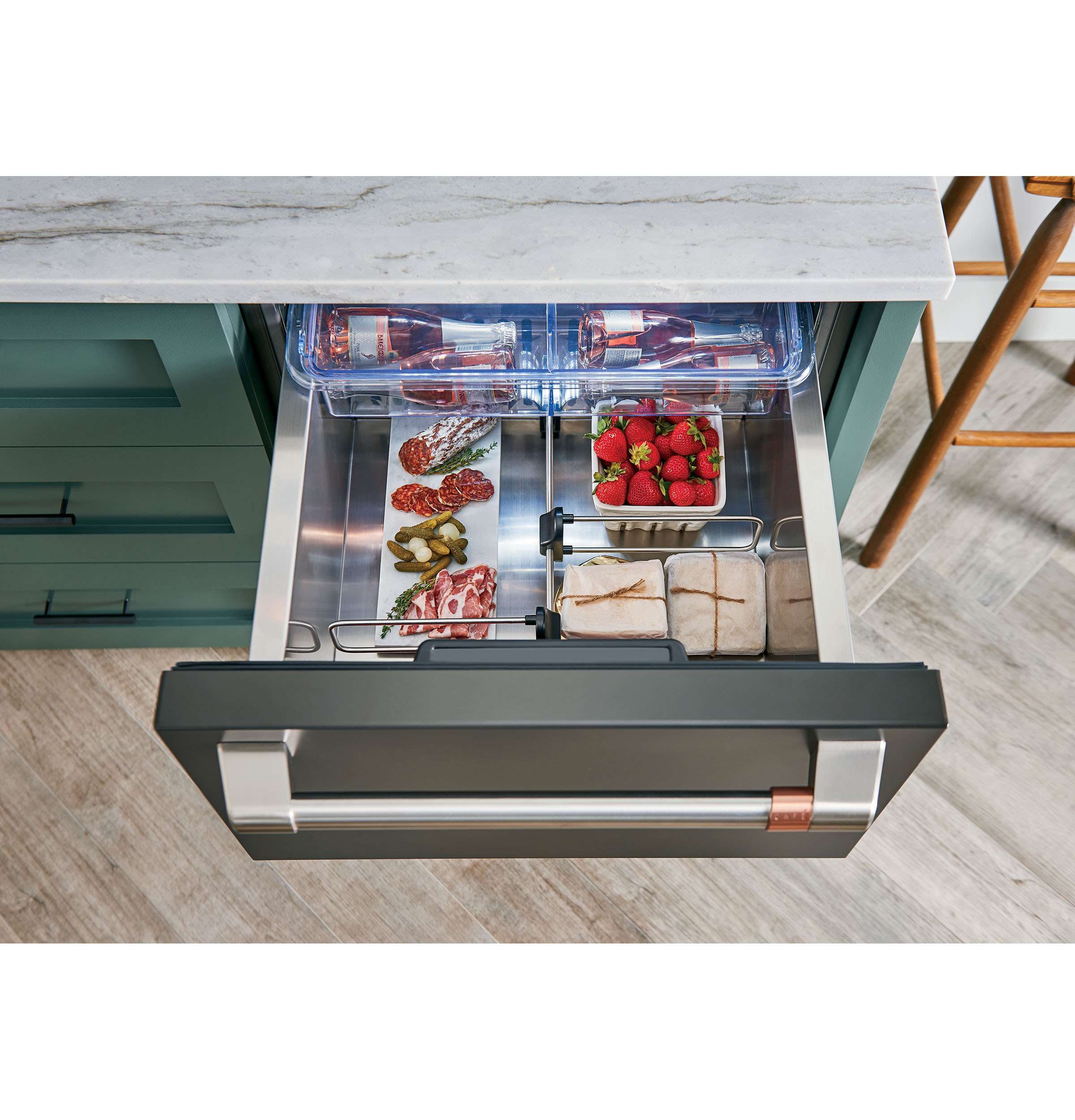 CAFÉ™ 5.7 Cu. Ft. Built-In Dual-Drawer Refrigerator CDE06RP3ND1