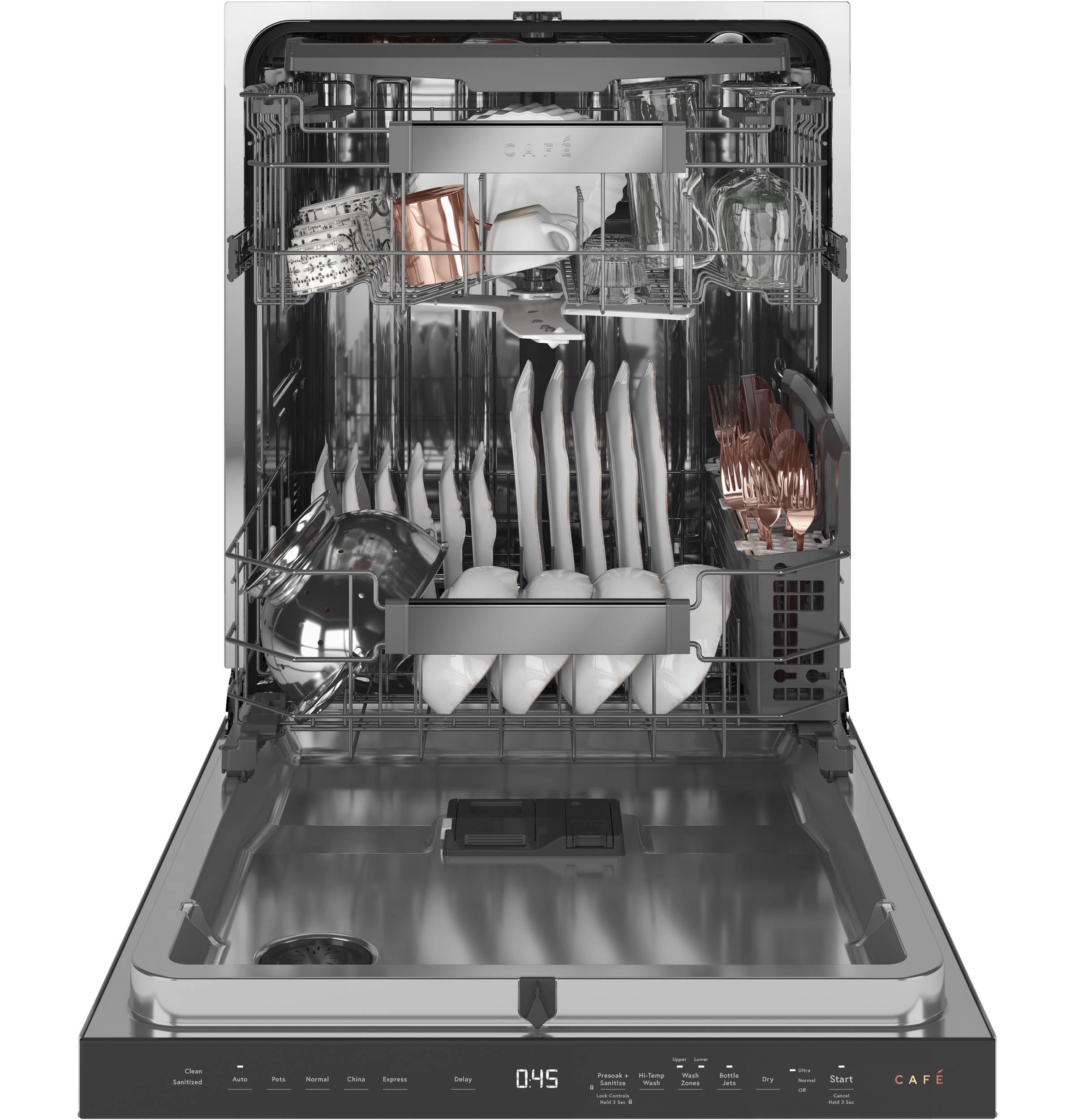 Stainless Steel Interior Dishwasher with Sanitize and Ultra Wash & Dry CDT805M5NS5