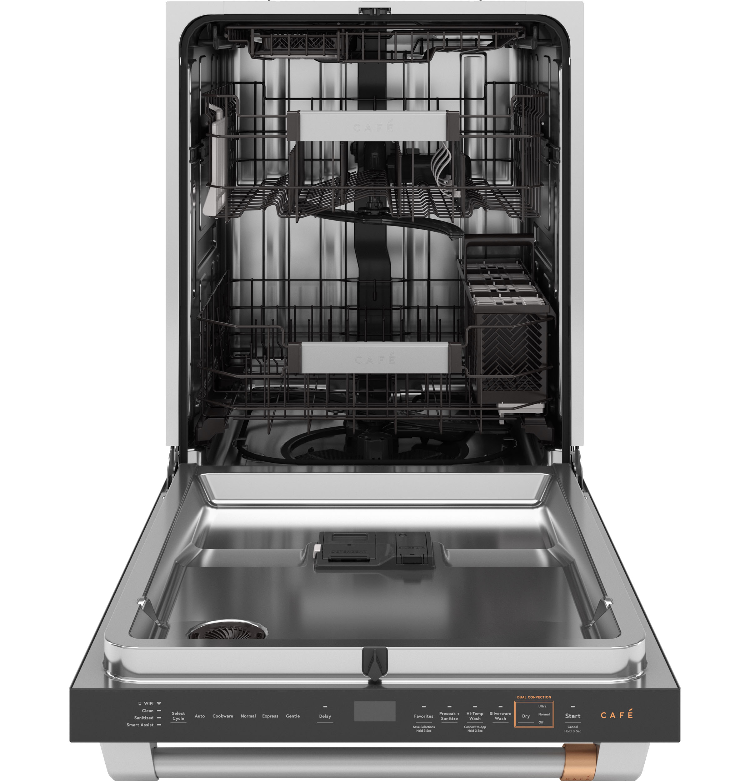 Customfit Energy Star Stainless Interior Smart Dishwasher With Ultra Wash Top Rack And Dual Convection Ultra Dry, 44 Dba CDT858P3VD1