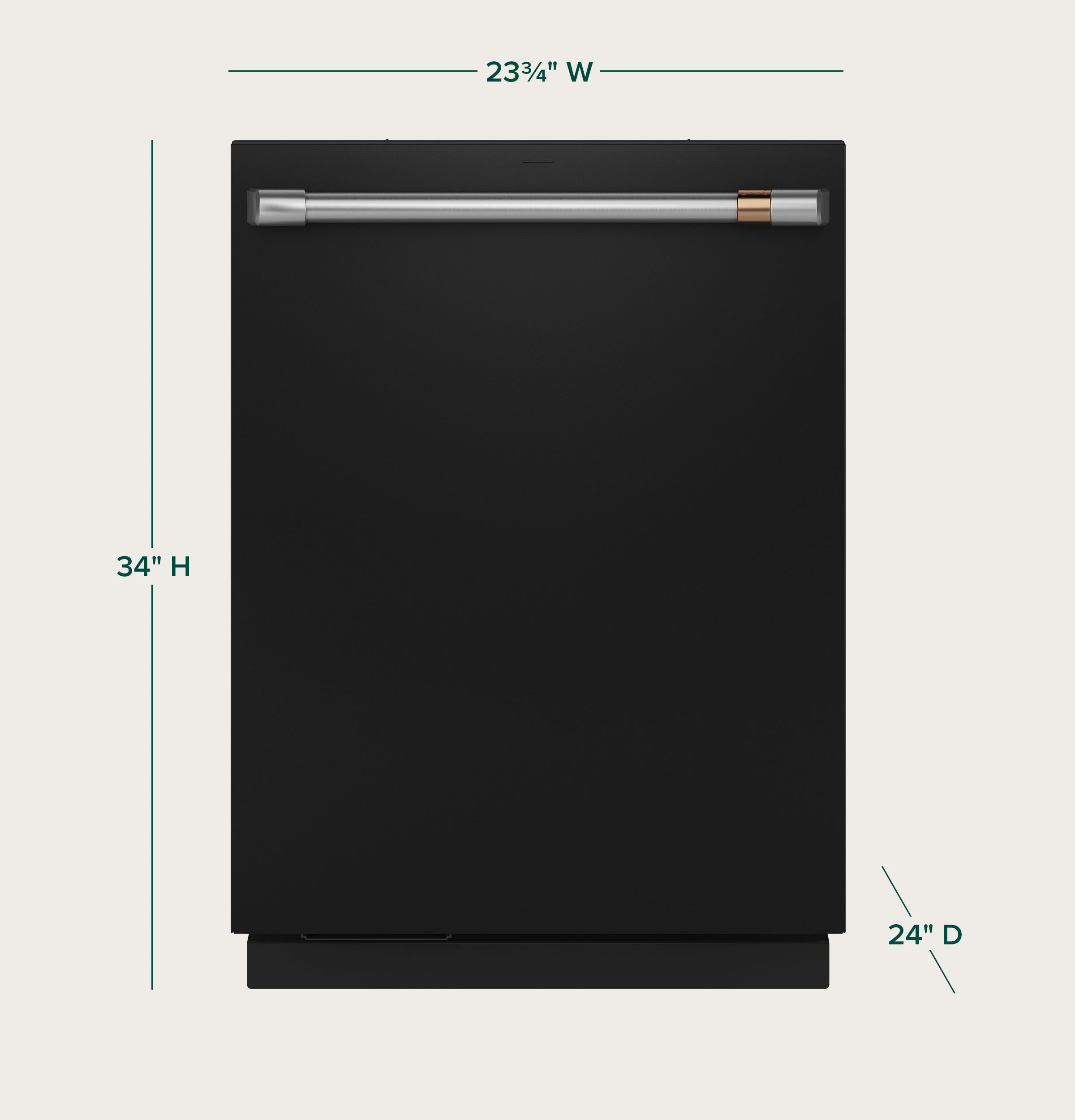 Customfit Energy Star Stainless Interior Smart Dishwasher With Ultra Wash Top Rack And Dual Convection Ultra Dry, 44 Dba CDT858P3VD1