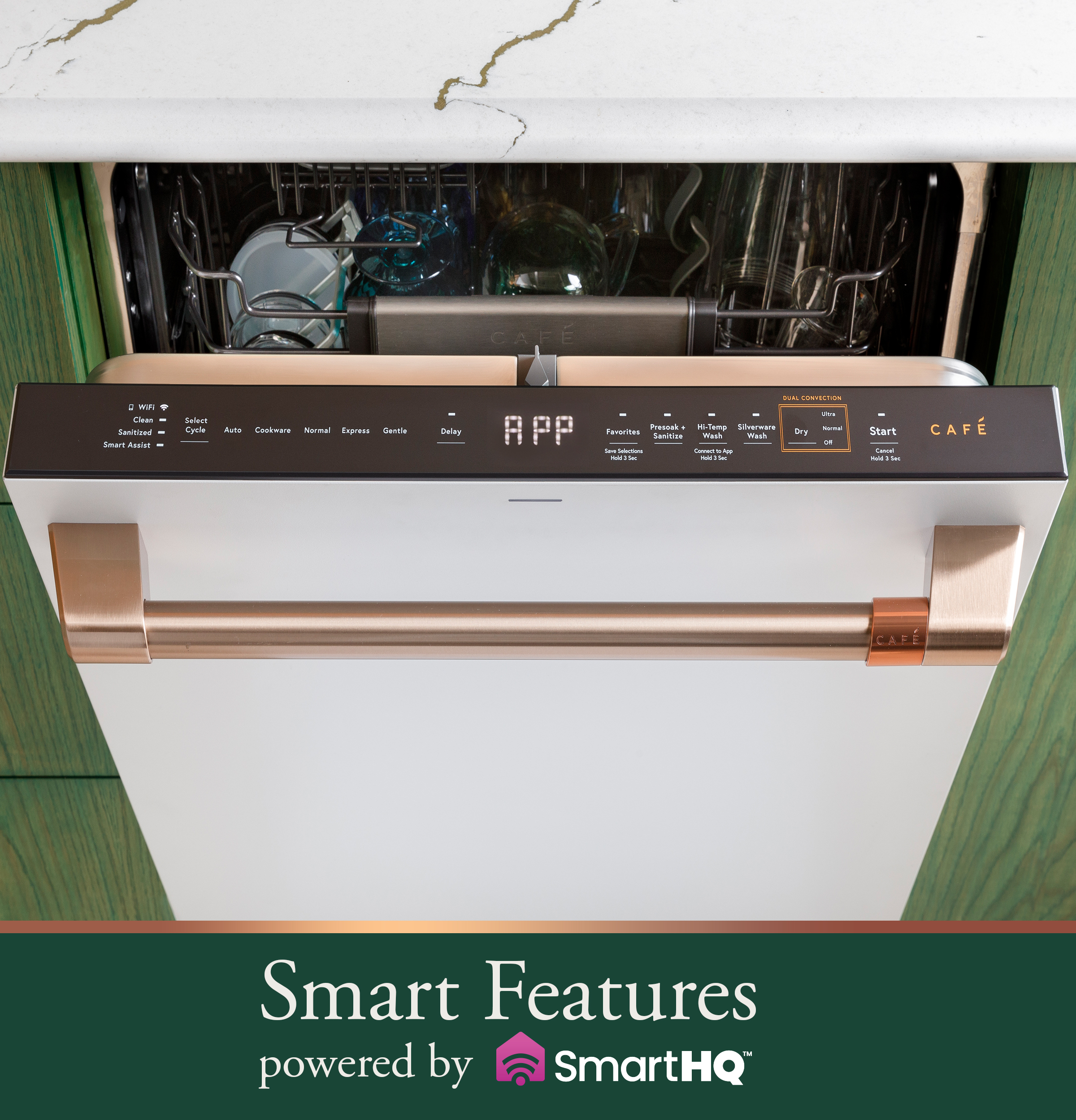 Customfit Energy Star Stainless Interior Smart Dishwasher With Ultra Wash Top Rack And Dual Convection Ultra Dry, 44 Dba CDT858P3VD1