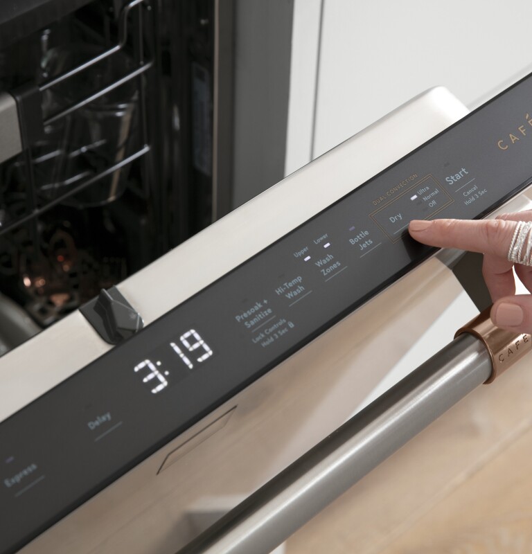 CAFÉ™ ENERGY STAR® Smart Stainless Steel Interior Dishwasher with Sanitize and Ultra Wash & Dual Convection Ultra Dry CDT875P2NS1