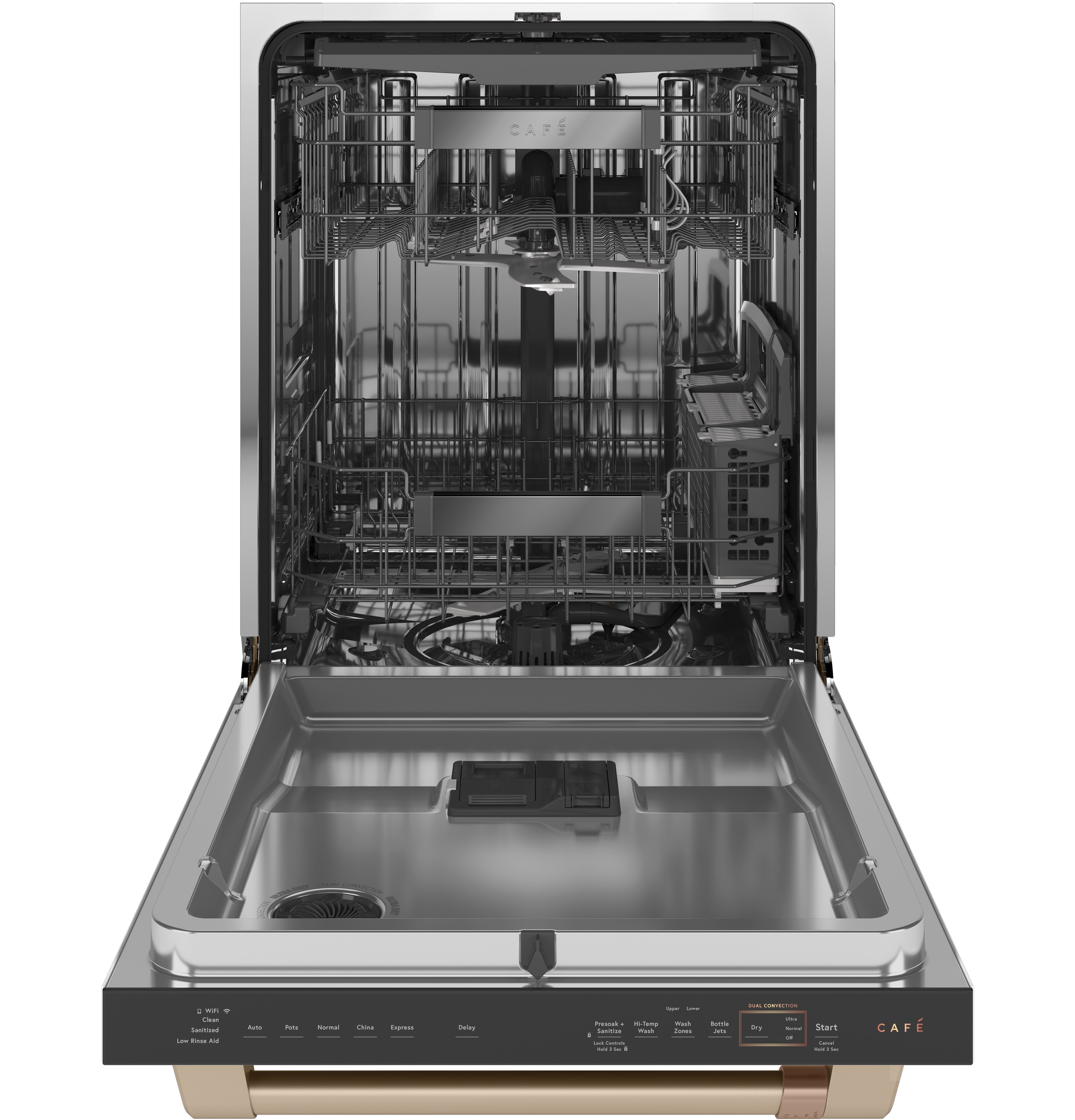 CAFÉ™ ENERGY STAR® Smart Stainless Steel Interior Dishwasher with Sanitize and Ultra Wash & Dual Convection Ultra Dry CDT875P4NW2
