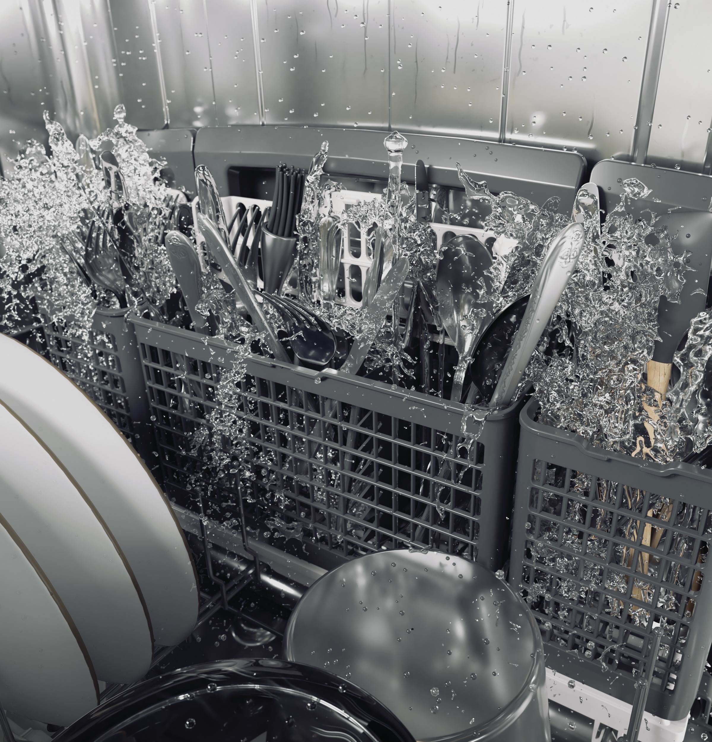 CAFÉ™ ENERGY STAR® Smart Stainless Steel Interior Dishwasher with Sanitize and Ultra Wash & Dual Convection Ultra Dry CDT875P4NW2