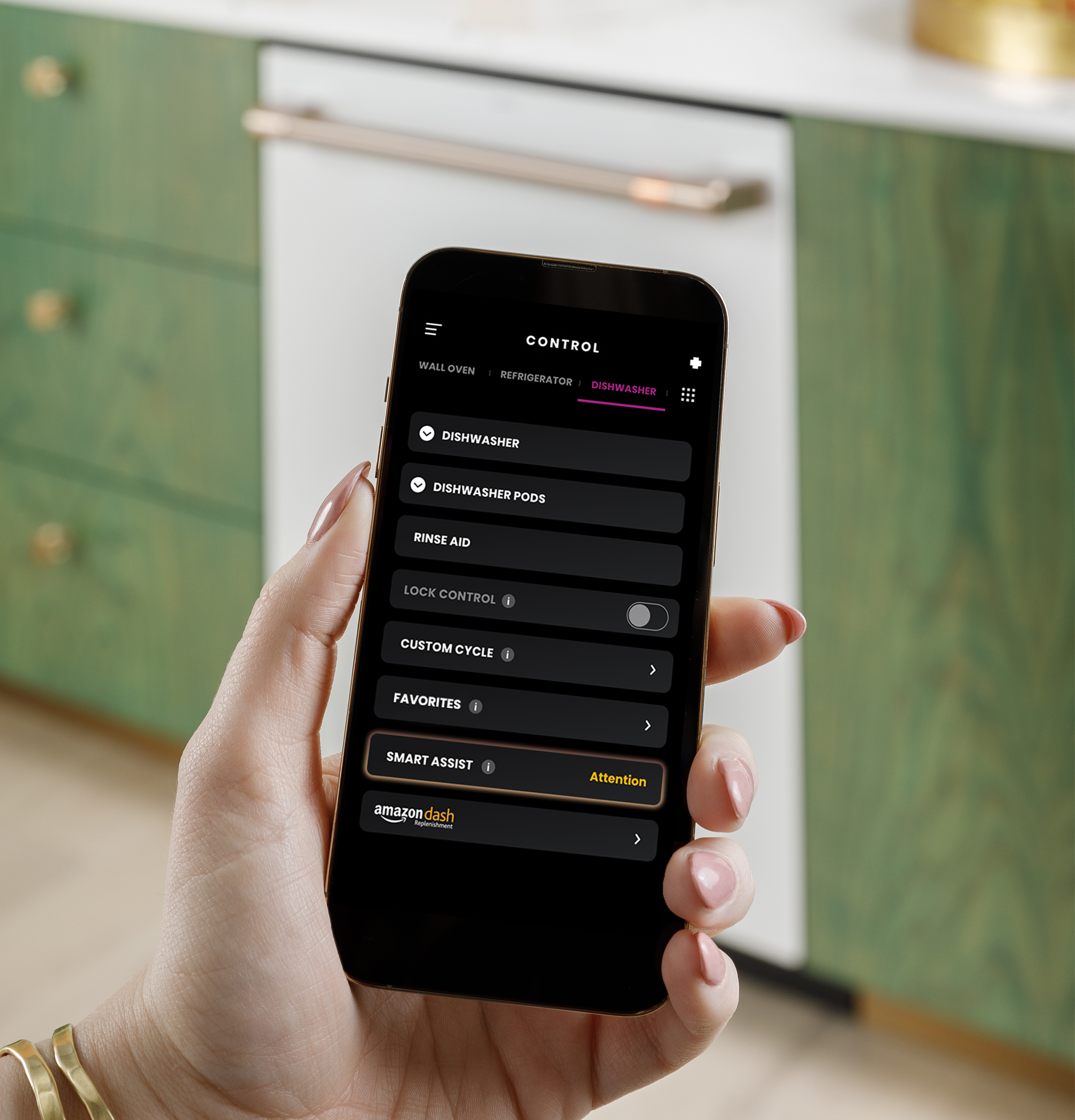 CAFÉ™ CustomFit ENERGY STAR Stainless Interior Smart Dishwasher with Ultra Wash Top Rack and Dual Convection Ultra Dry, LED Lights, 39 dBA CDT888P4VW2