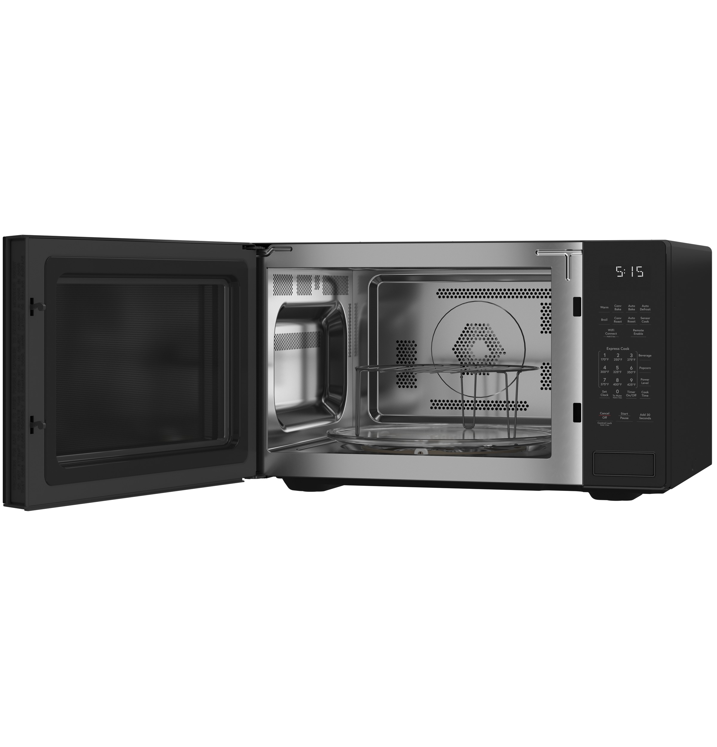 CAFÉ™ 1.5 Cu. Ft. Smart Countertop Convection/Microwave Oven in Platinum Glass CEB515M2NS5