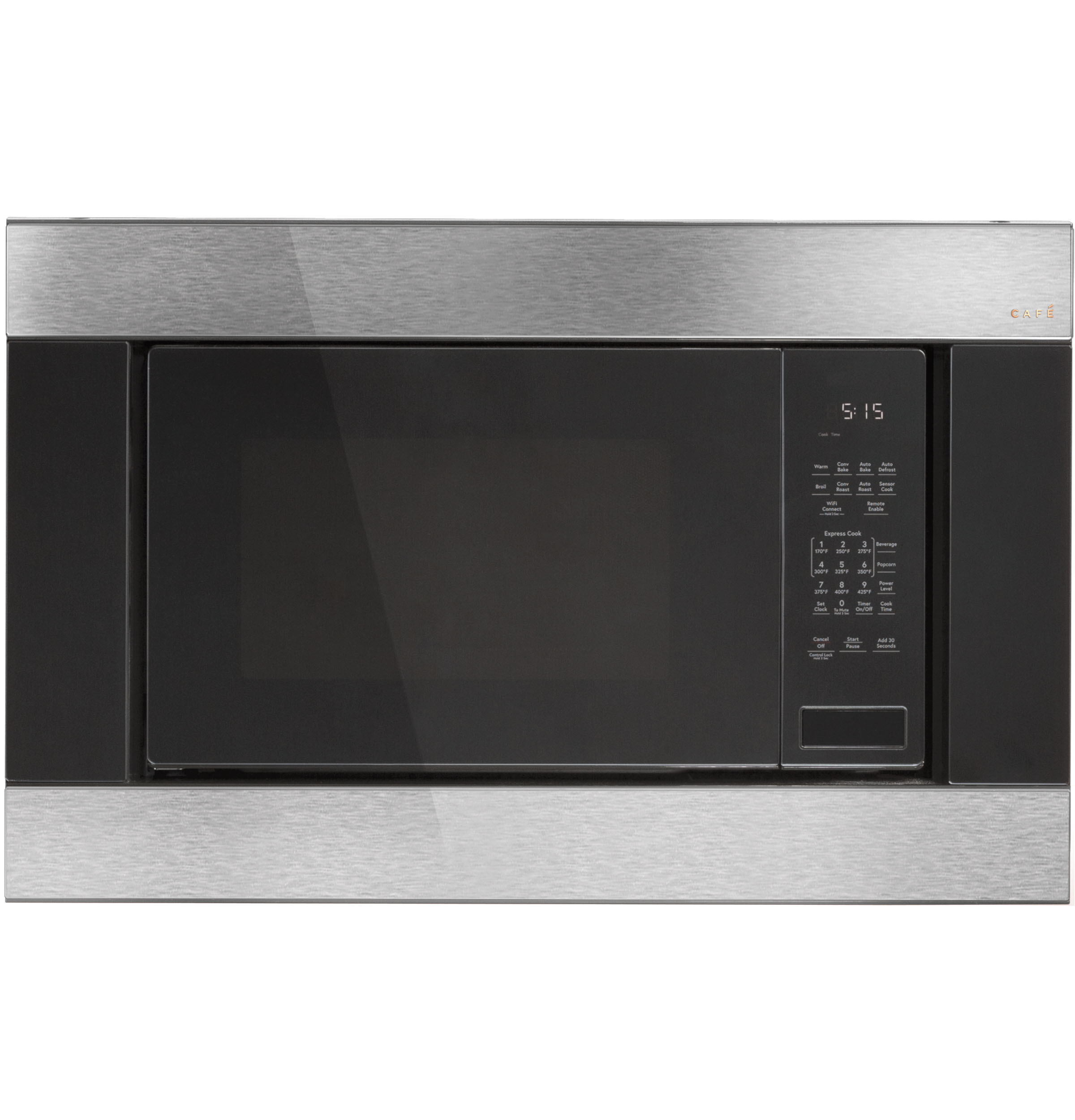 CAFÉ™ 1.5 Cu. Ft. Smart Countertop Convection/Microwave Oven in Platinum Glass CEB515M2NS5