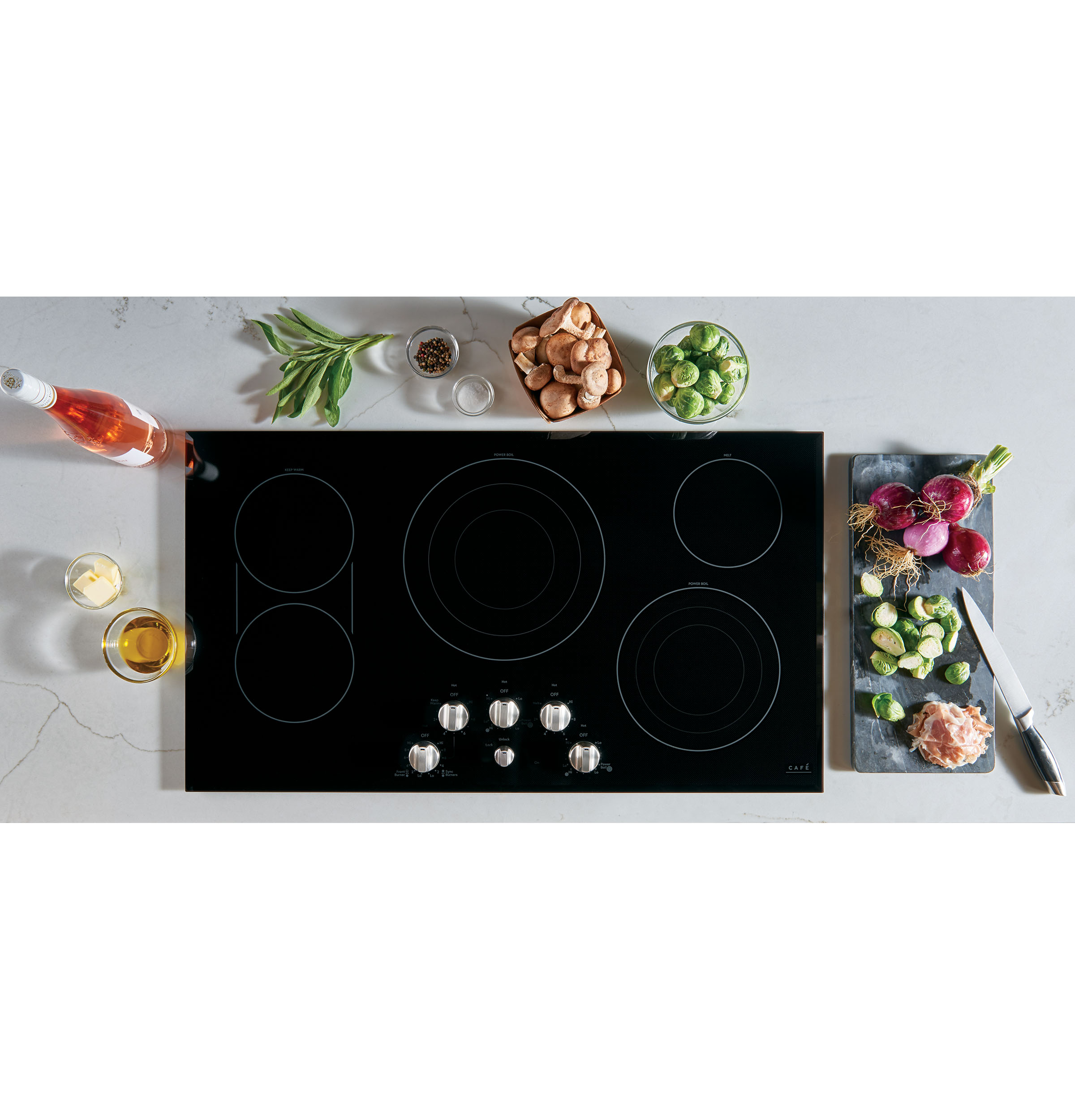 36" Knob-Control Electric Cooktop CEP70362MS1