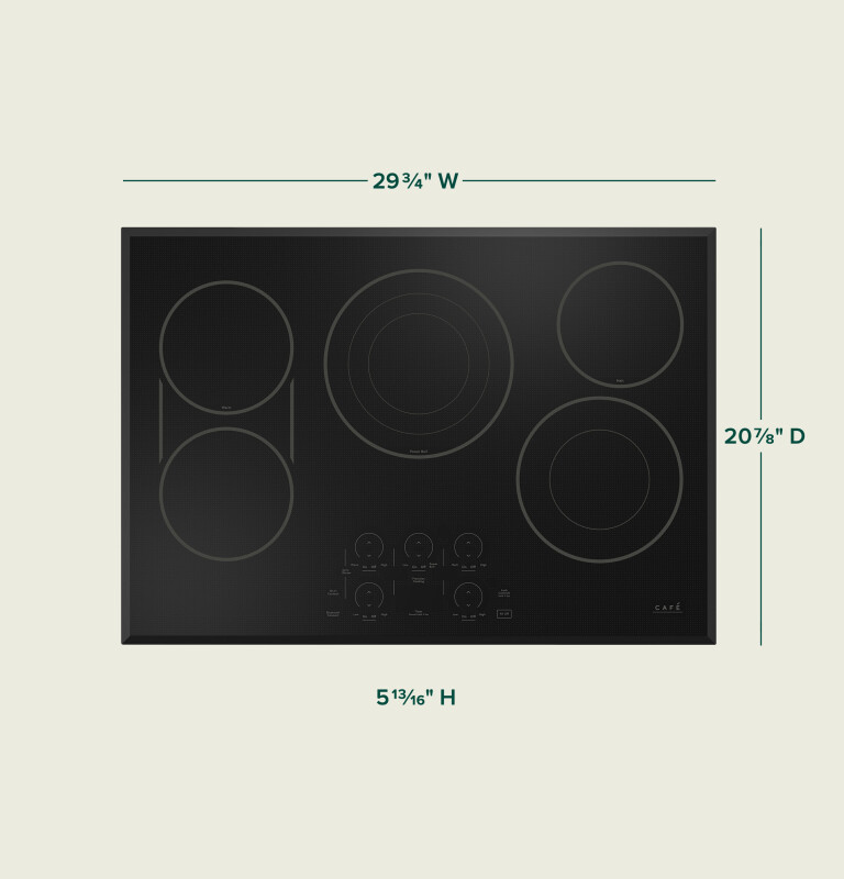 CAFÉ™ 30" Touch-Control Electric Cooktop CEP90301TBB