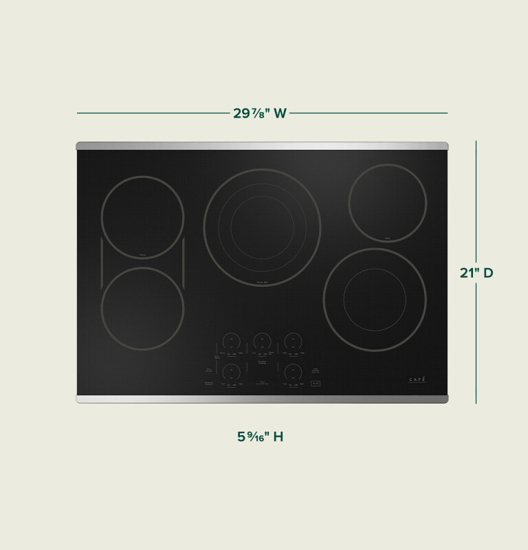 CAFÉ™ 30" Touch-Control Electric Cooktop CEP90302TSS