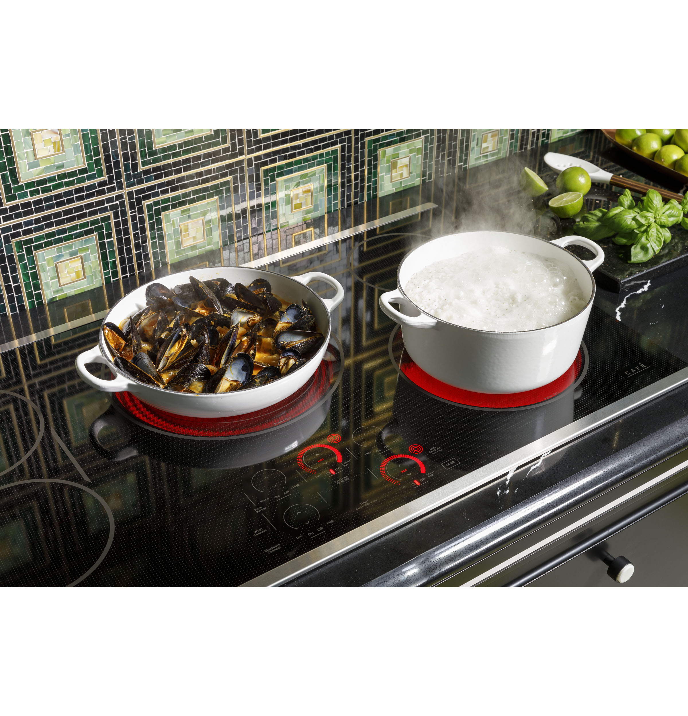 CAFÉ™ 36" Touch-Control Electric Cooktop CEP90361TBB