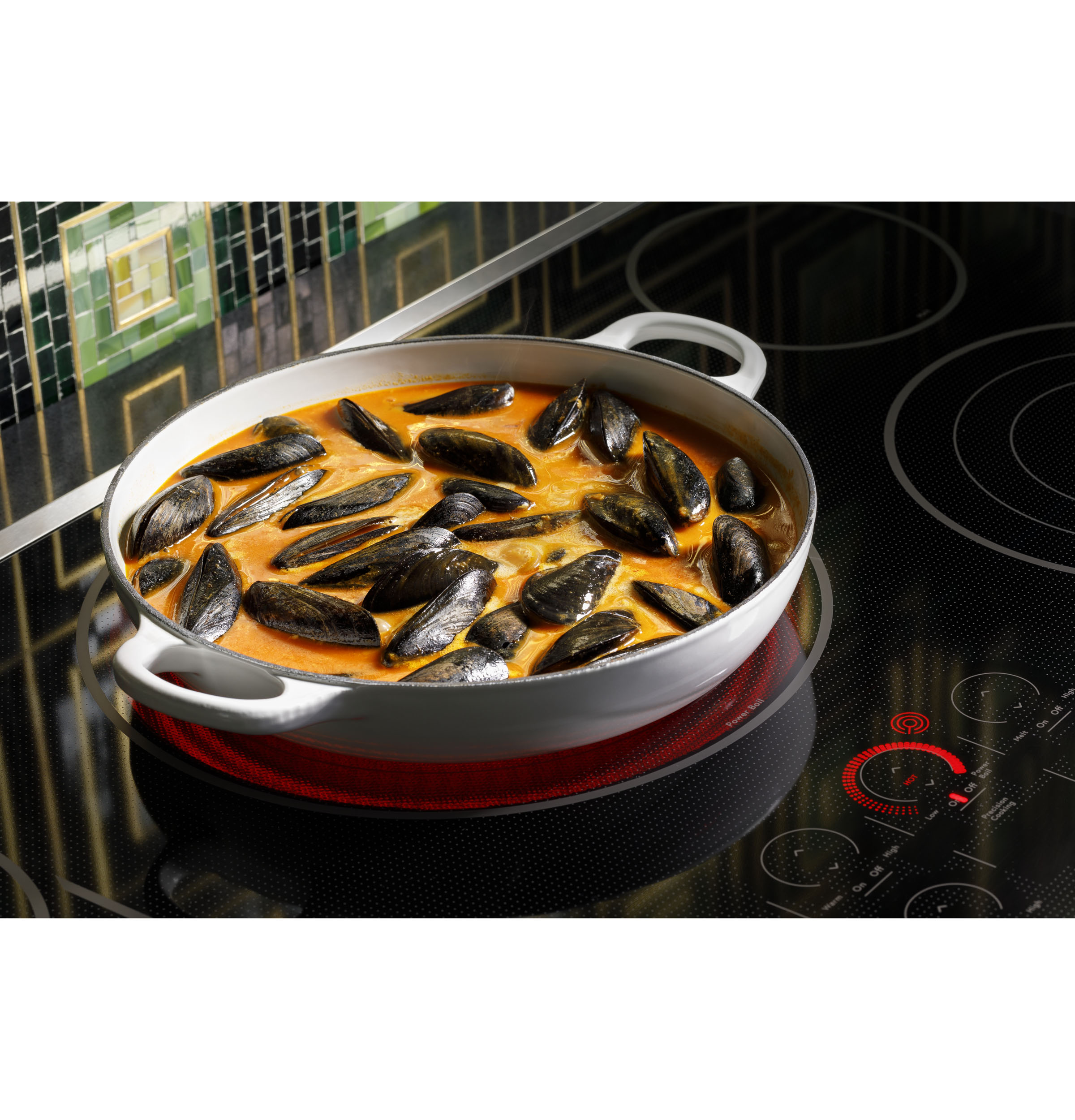 CAFÉ™ 36" Touch-Control Electric Cooktop CEP90361TBB