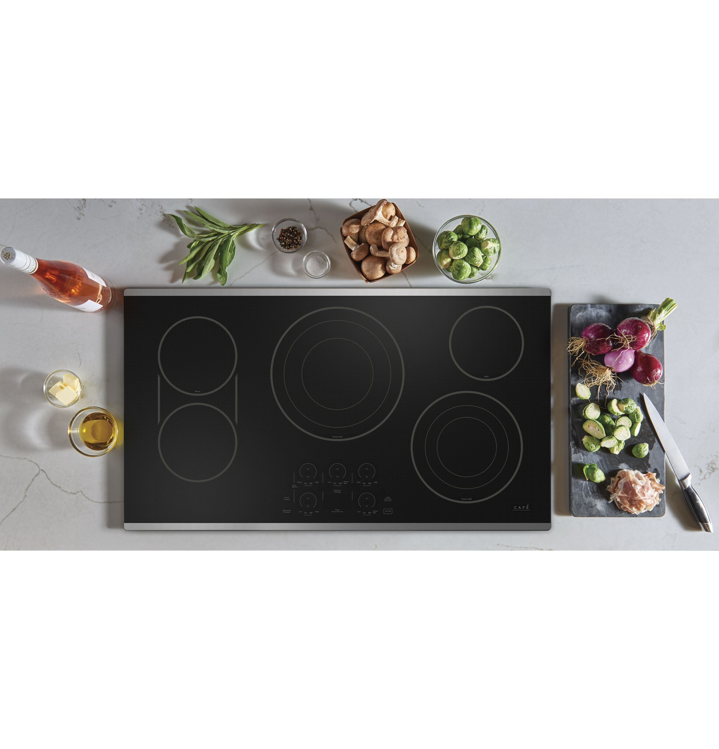 CAFÉ™ 36" Touch-Control Electric Cooktop CEP90362TSS