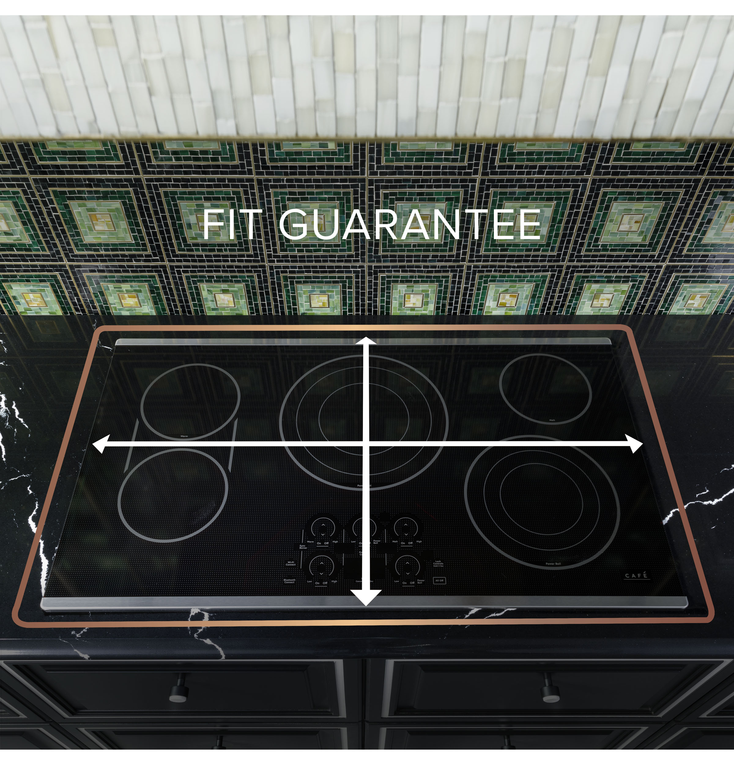 CAFÉ™ 36" Touch-Control Electric Cooktop CEP90362TSS