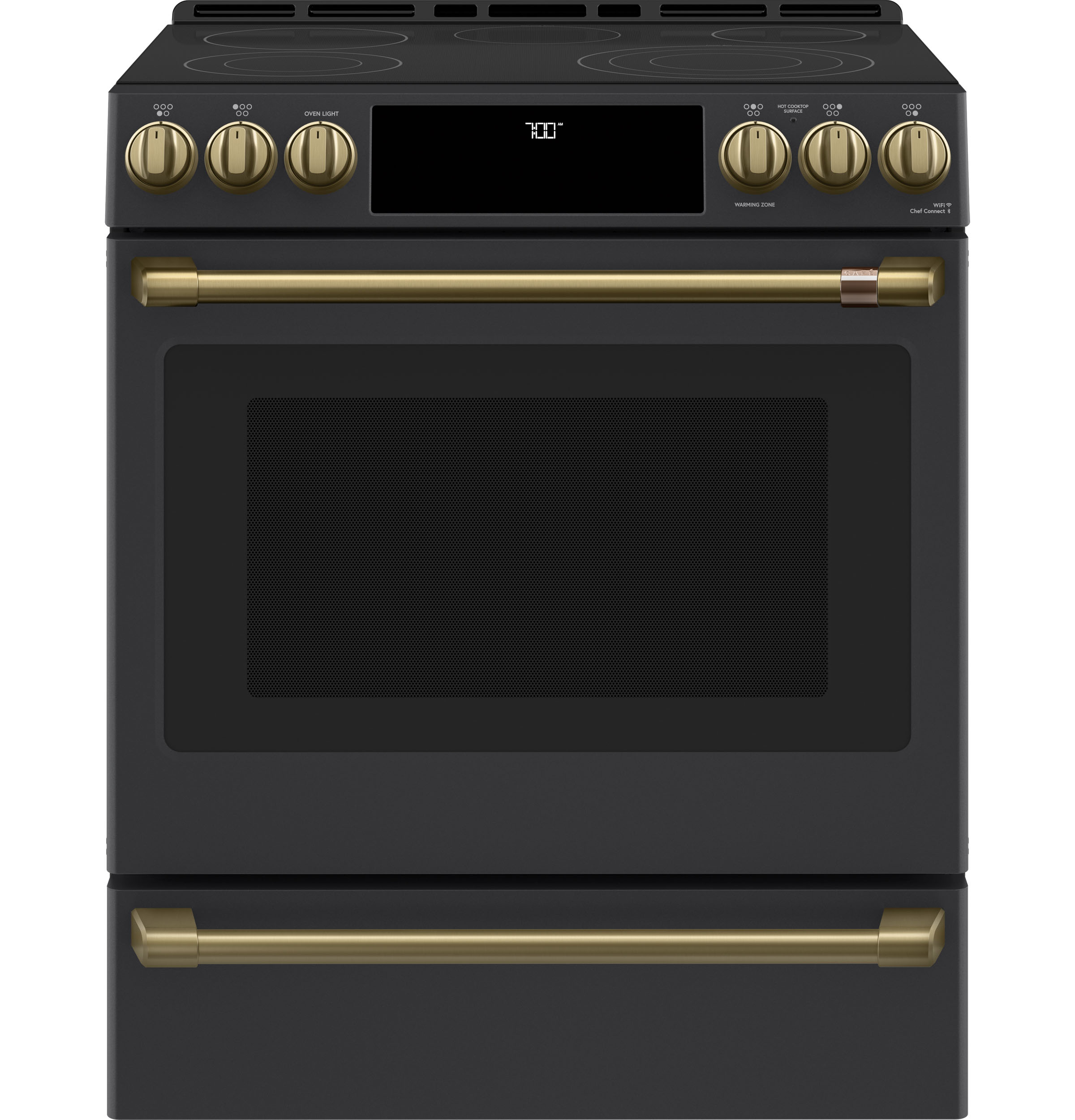 CAFÉ™ 30" Smart Slide-In, Front-Control, Radiant and Convection Range CES700P3MD1