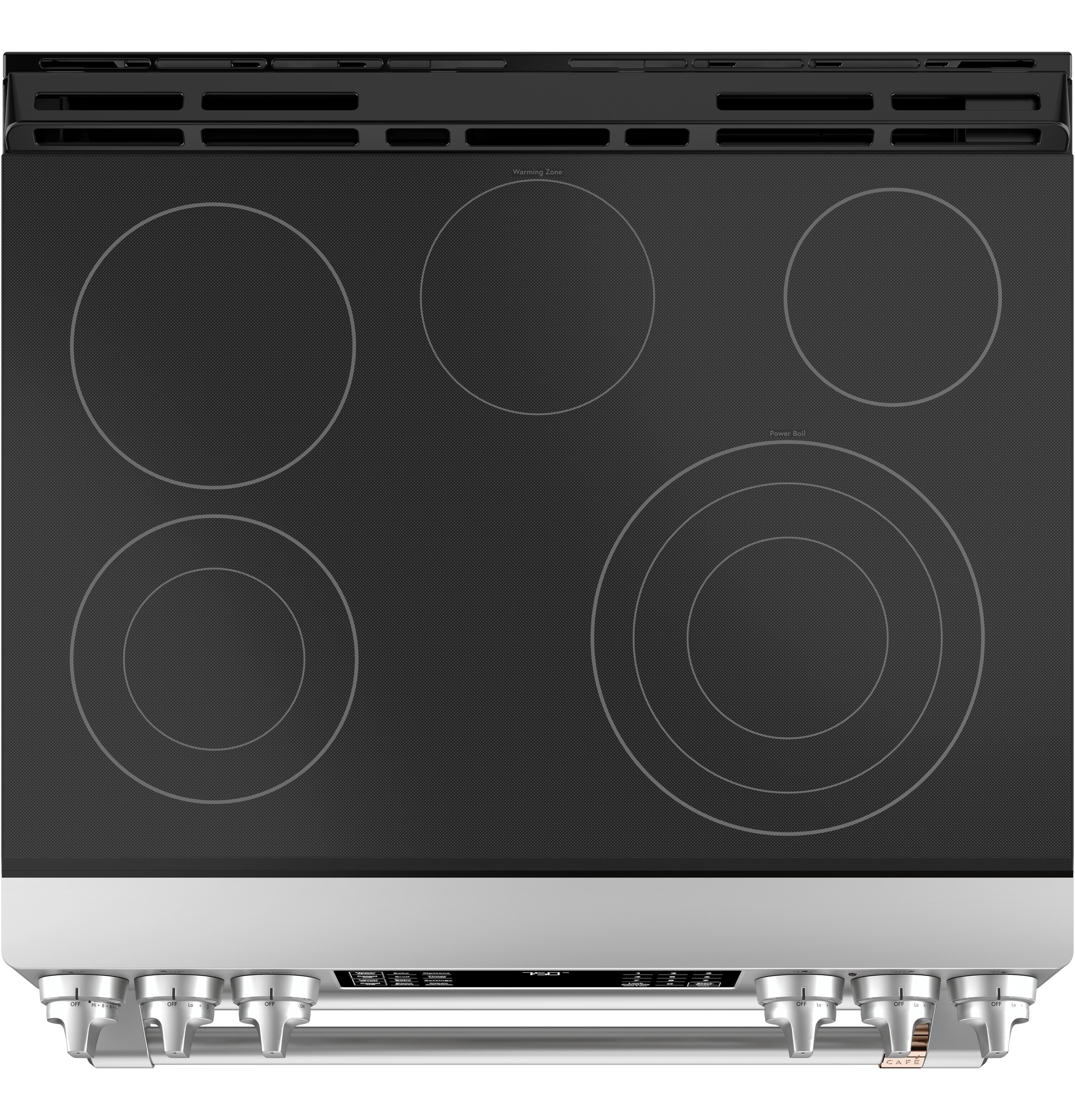 CAFÉ™ 30" Smart Slide-In, Front-Control, Radiant and Convection Double-Oven Range CES750P2MS1