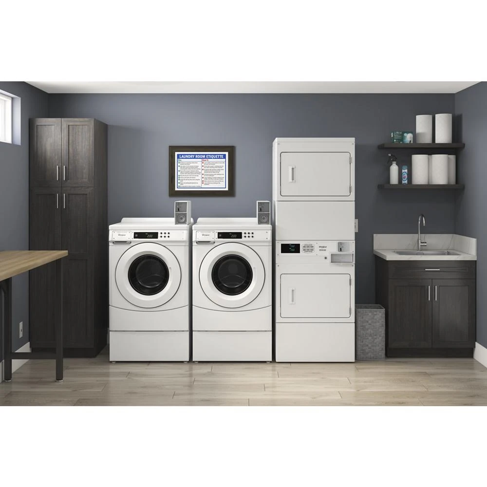 Commercial Electric Stack Dryer with Factory-Installed Coin Drop and Coin Box CESP2958JQ
