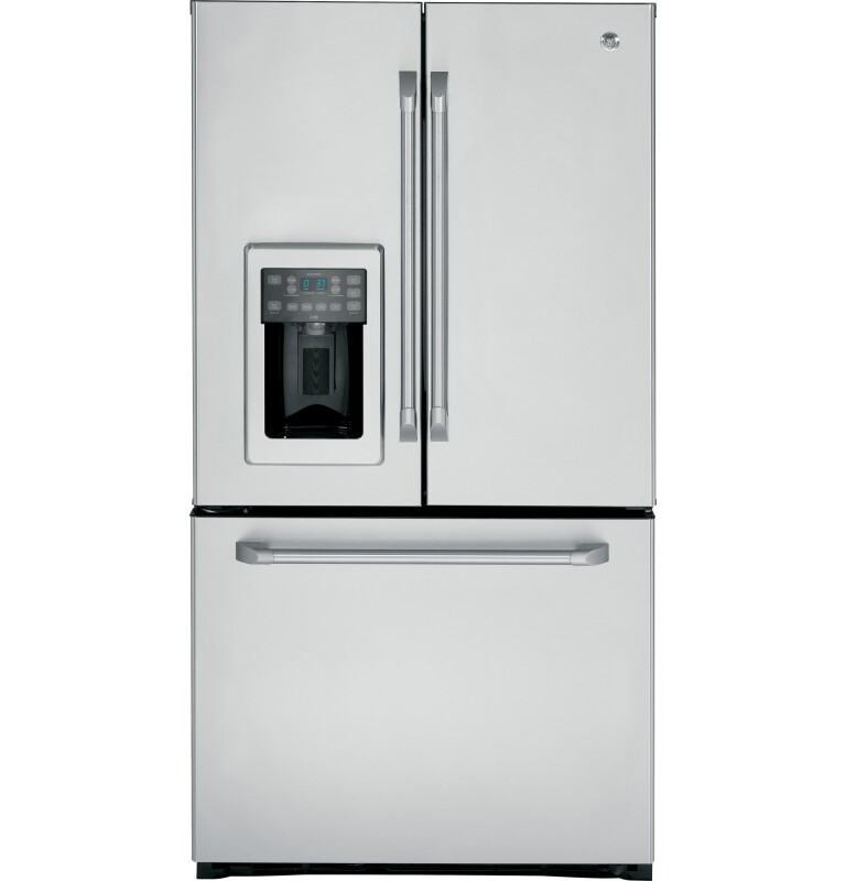 GE Series 21.3 Cu. Ft. Counter-Depth French-Door Refrigerator CFCP1RKBSS