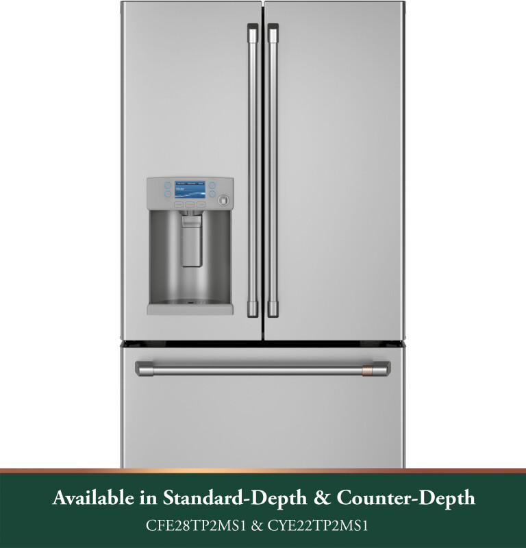 CAFÉ™ ENERGY STAR® 27.7 Cu. Ft. Smart French-Door Refrigerator with Hot Water Dispenser CFE28TP2MS1