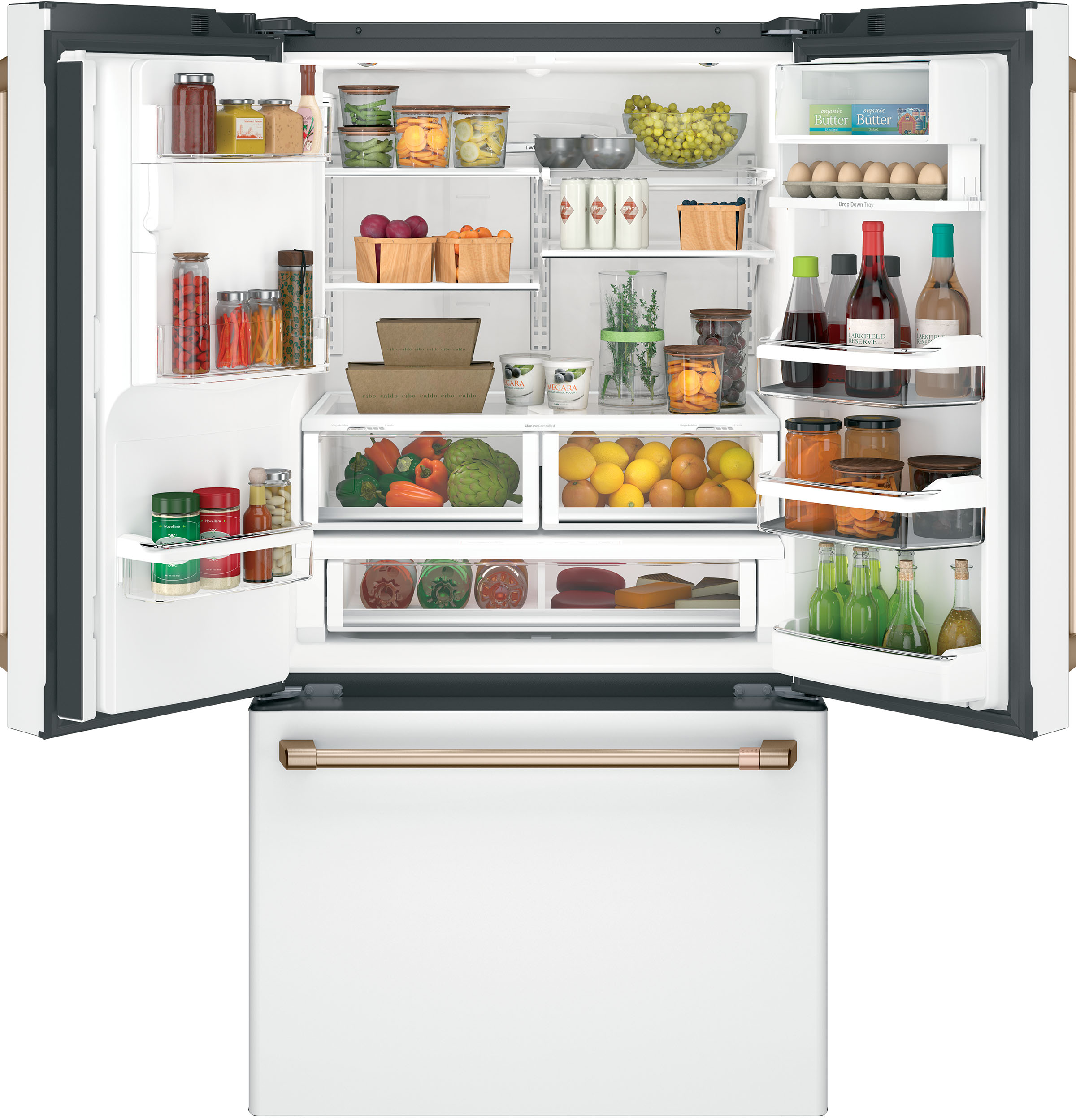 CAFÉ™ ENERGY STAR® 27.7 Cu. Ft. Smart French-Door Refrigerator with Hot Water Dispenser CFE28TP4MW2