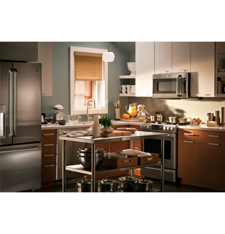 GE Series 27.8 Cu. Ft. French-Door Refrigerator with Hot Water Dispenser CFE28TSHSS