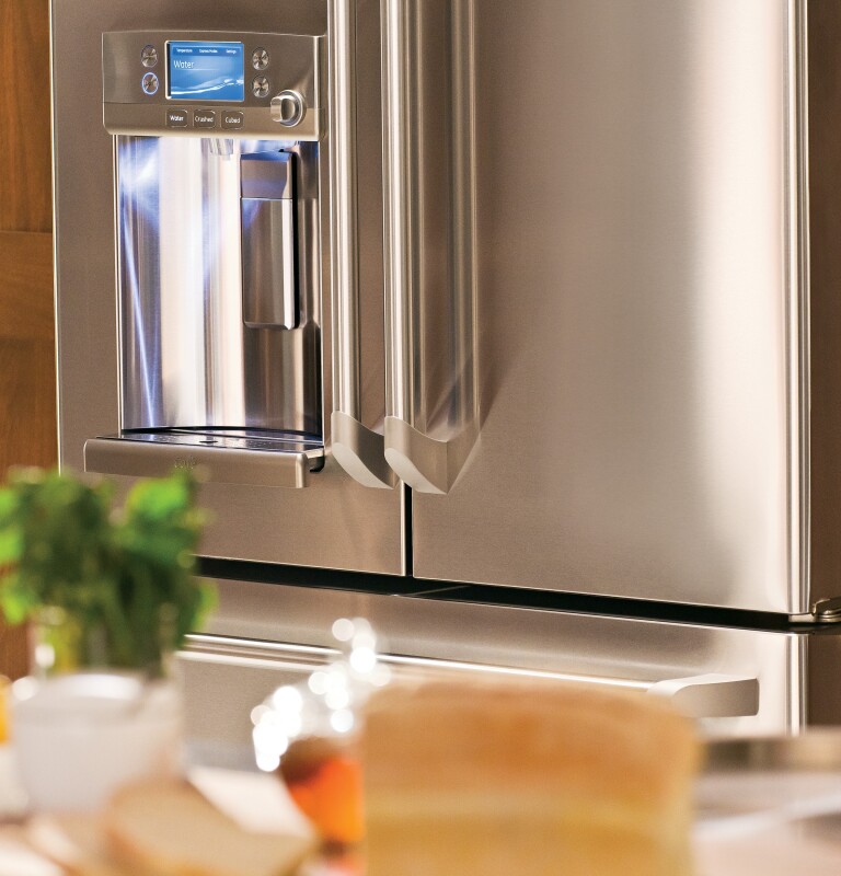 GE Series 27.8 Cu. Ft. French-Door Refrigerator with Hot Water Dispenser CFE28TSHSS