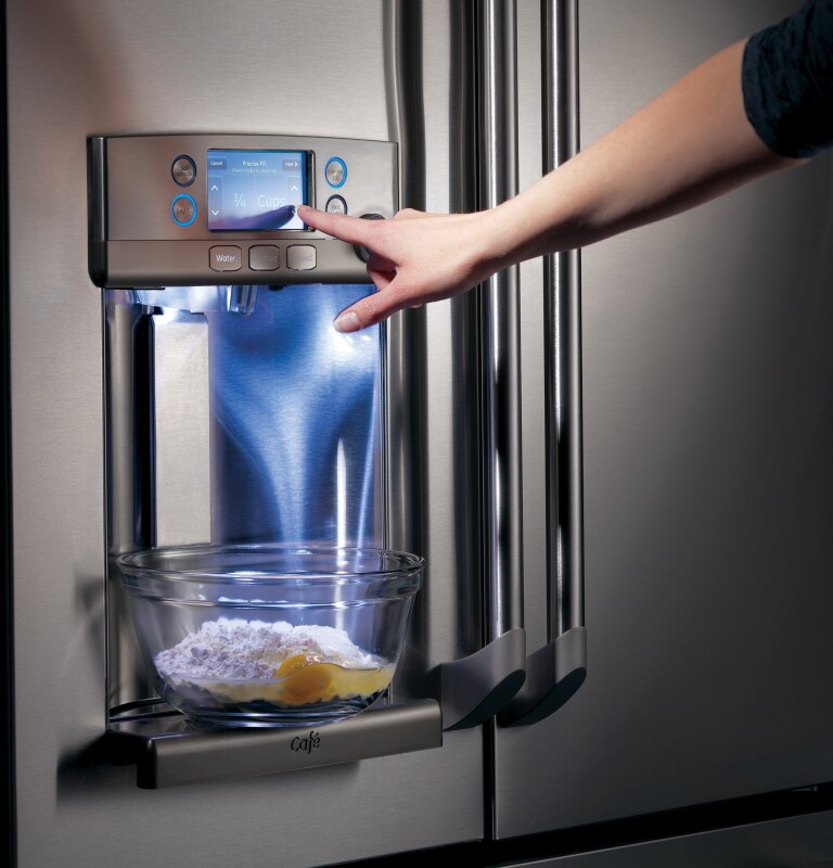 GE Series 27.8 Cu. Ft. French-Door Refrigerator with Hot Water Dispenser CFE28TSHSS