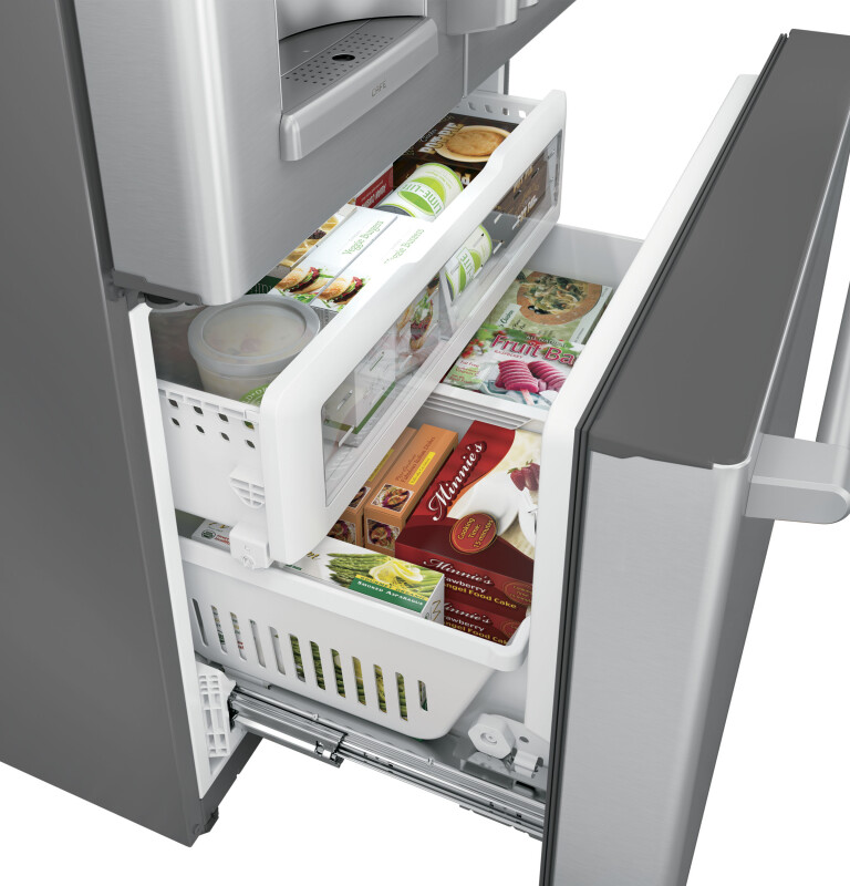 GE Series 27.8 Cu. Ft. French-Door Refrigerator with Hot Water Dispenser CFE28TSHSS