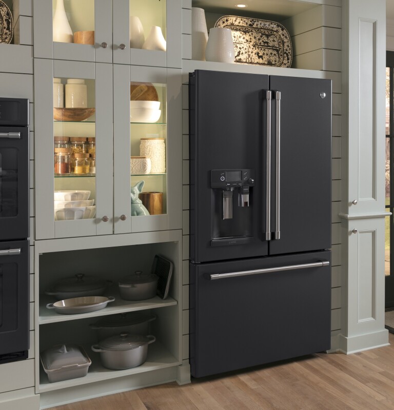 GE Series 27.8 Cu. Ft. French-Door Refrigerator with Keurig® K-Cup® Brewing System CFE28UELDS