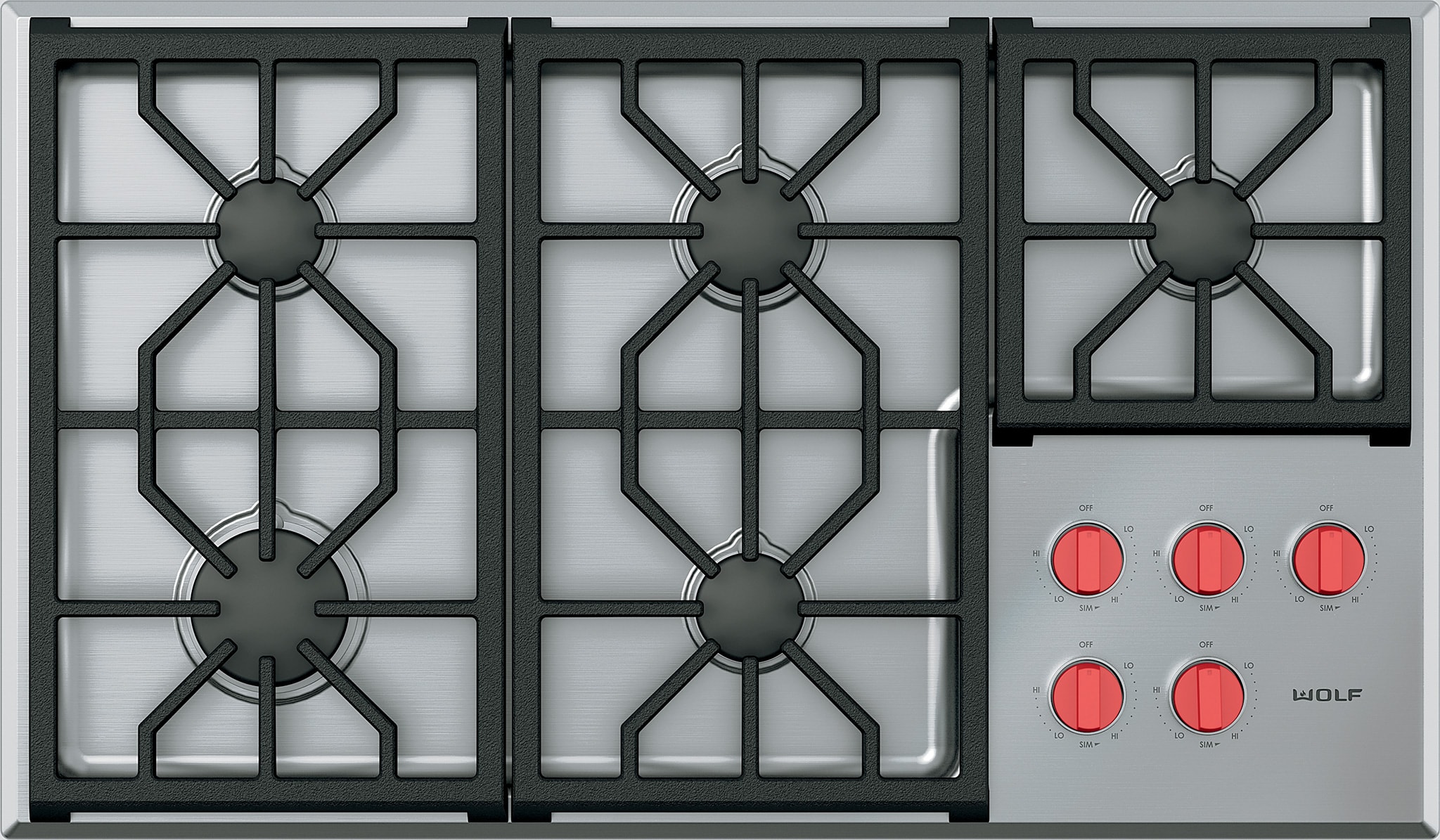 36" Professional Gas Cooktop - 5 Burners CG365PS