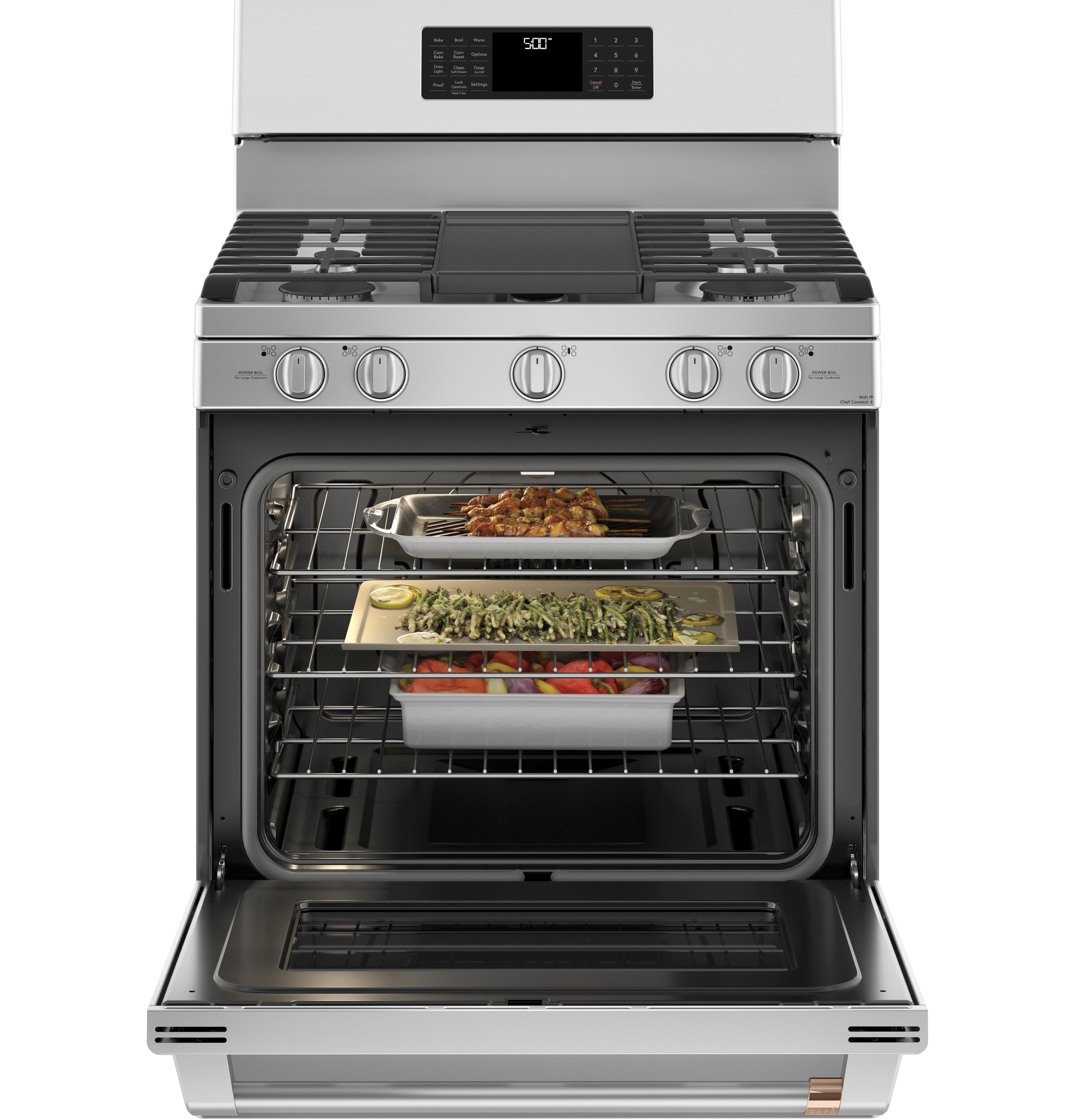 30" Smart Free-Standing Gas Range with Convection CGB500P2MS1