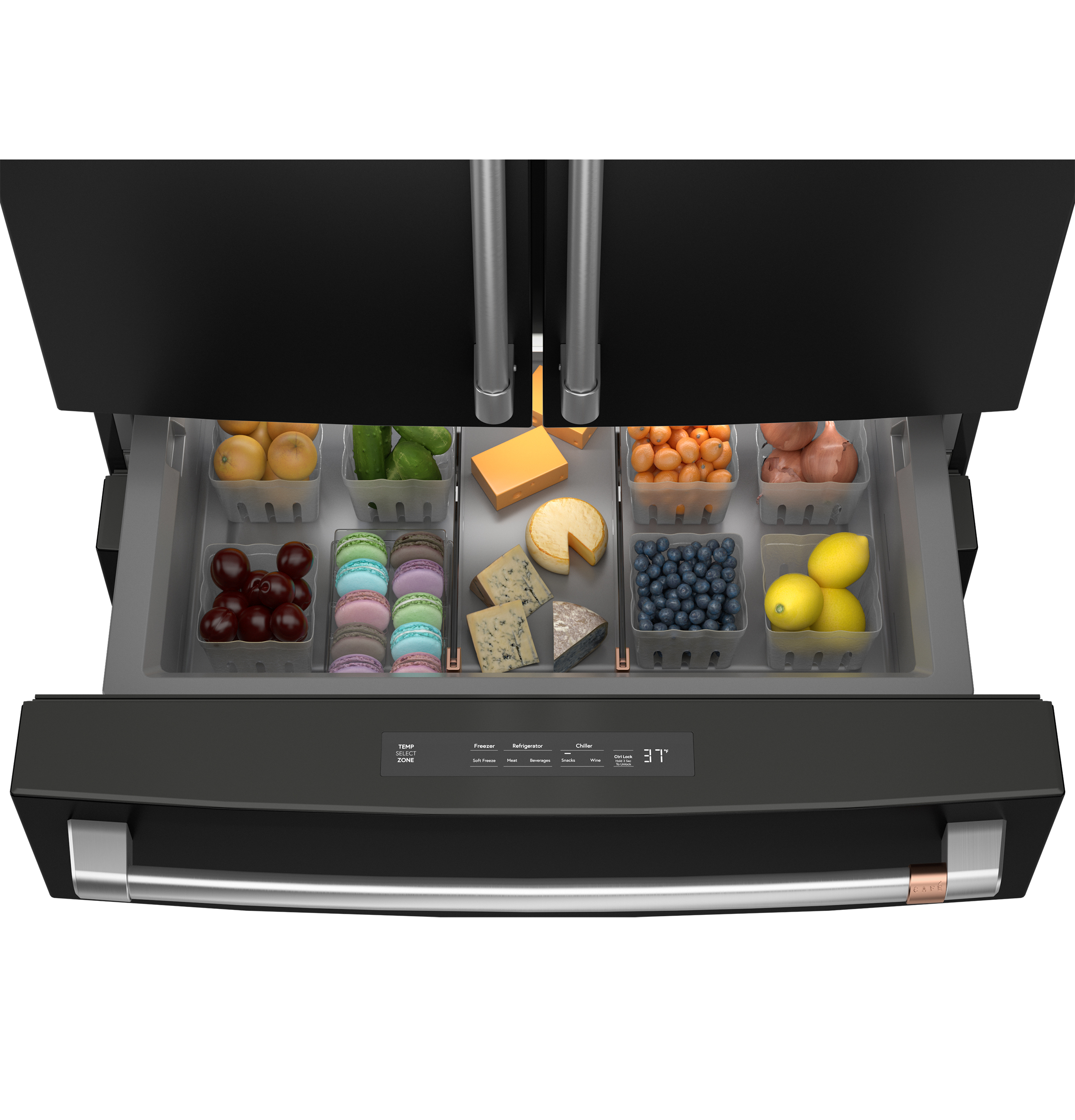 CAFÉ™ ENERGY STAR® 28.7 Cu. Ft. Smart 4-Door French-Door Refrigerator With Dual-Dispense AutoFill Pitcher CGE29DP3TD1